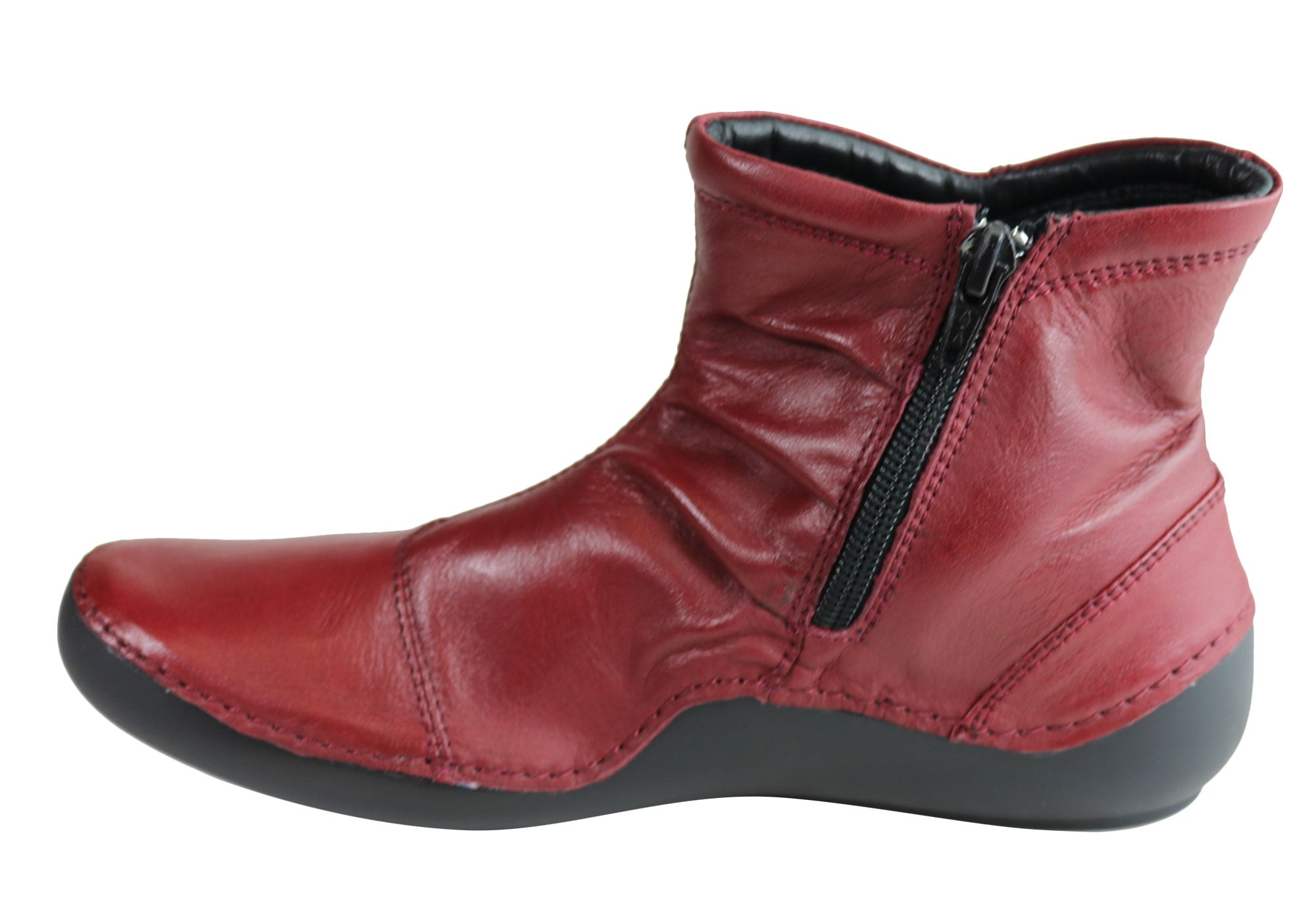 Orizonte Cidar Women's Comfortable Soft Leather Ankle Boots - European Style Fashion Shoes for Casual Wear & Outdoor Walking