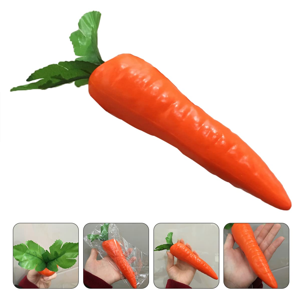 12pcs Artificial Carrot Decorations - Fake Foam Carrots for Easter Bunny Display, Home Decor, Landscape Filler & Photo Props - Perfect for Easter Party, Spring Centerpieces, and Farmhouse Themed Decor