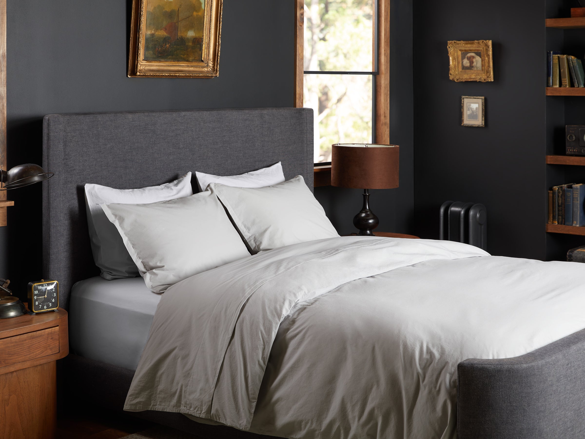 Premium Brushed Cotton Sham Set (Mist) - Soft & Breathable Pillow Covers for Bedroom Decor - Perfect for Master Bedroom, Guest Room & Cozy Home Styling