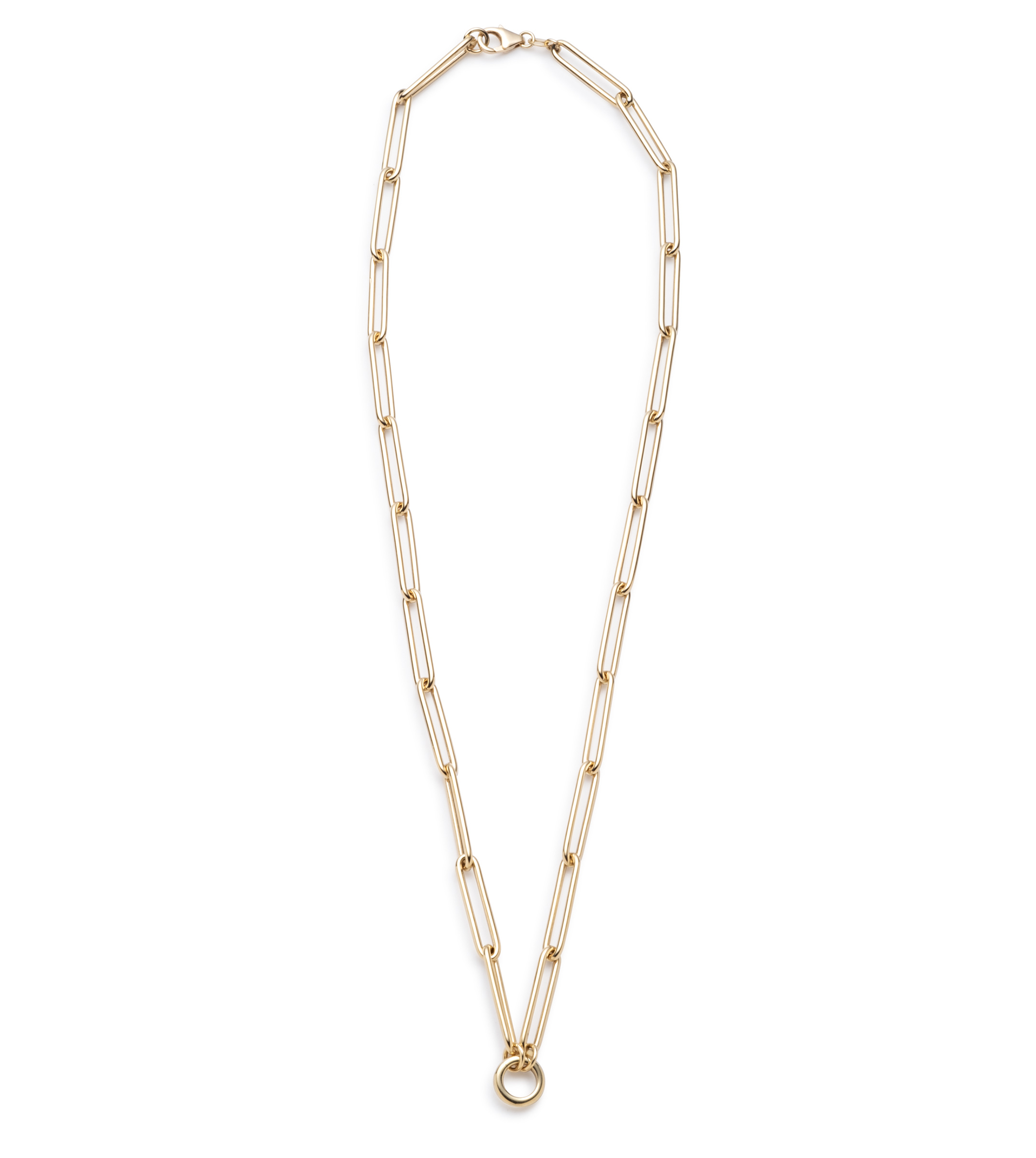 Extended Clip Open Chain with Mini Chubby Annex Link - Fashion Jewelry for Women, Trendy Layered Necklace for Daily Wear & Special Occasions