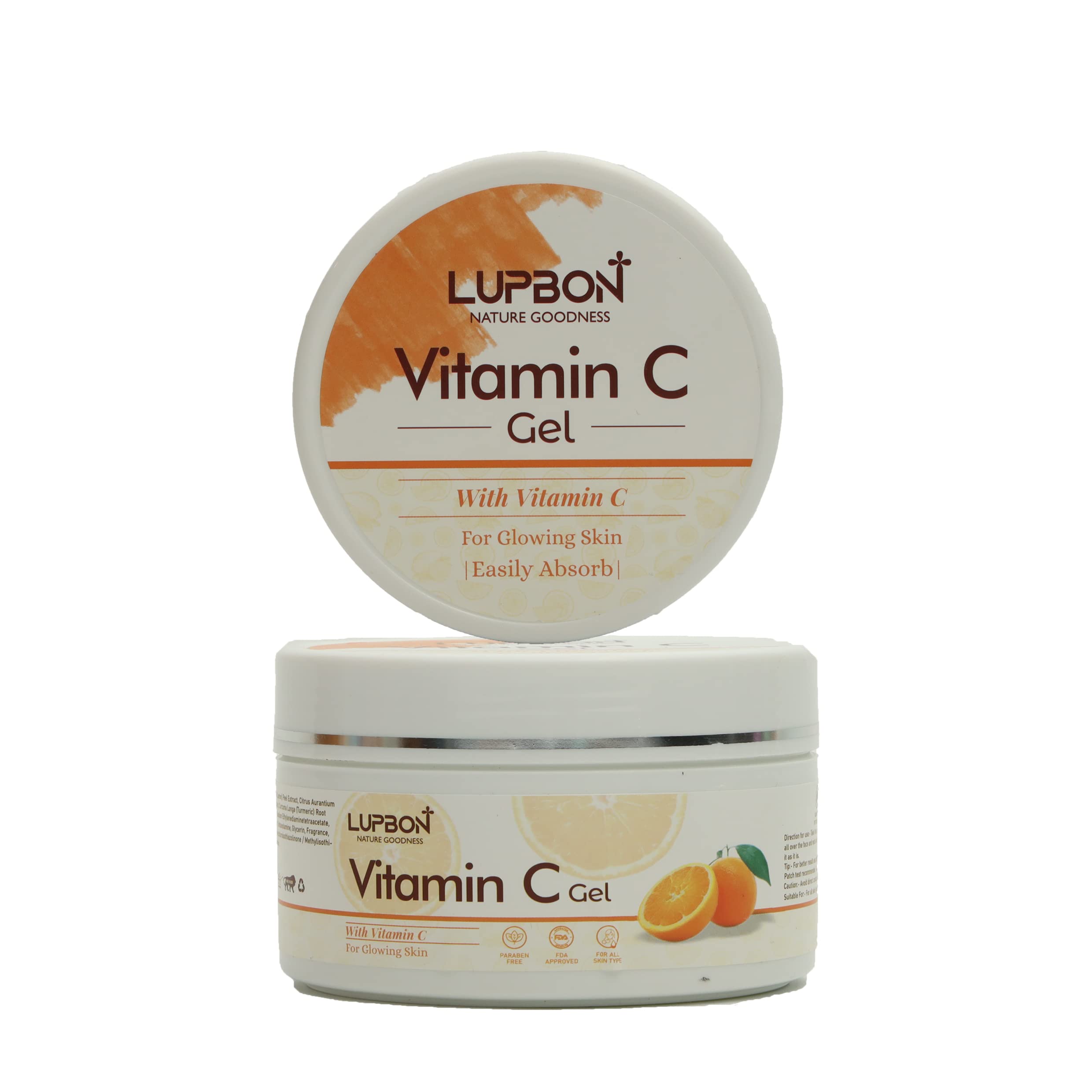 Premium Vitamin C Gel (100g) - Brightening & Anti-Aging Face Serum for Glowing Skin | Day & Night Moisturizer for All Skin Types | Perfect for Dry Skin Care & Dark Spot Treatment