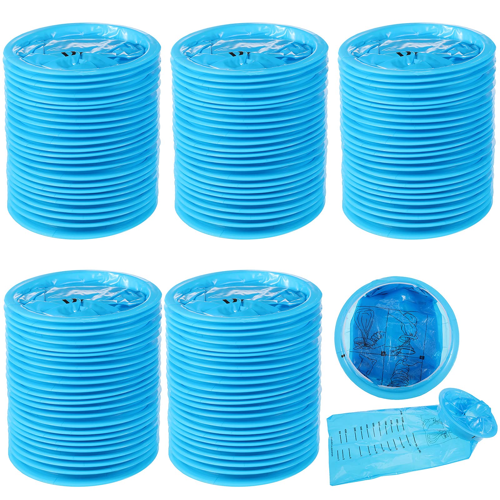 Disposable Vomit Bags 1000ml (100 Pack) - Emesis Barf Bags for Motion Sickness, Nausea Relief - Ideal for Car, Airplane Travel, Pregnancy & Hospital Use - Leakproof & Odor Control for Stress-Free Cleanup