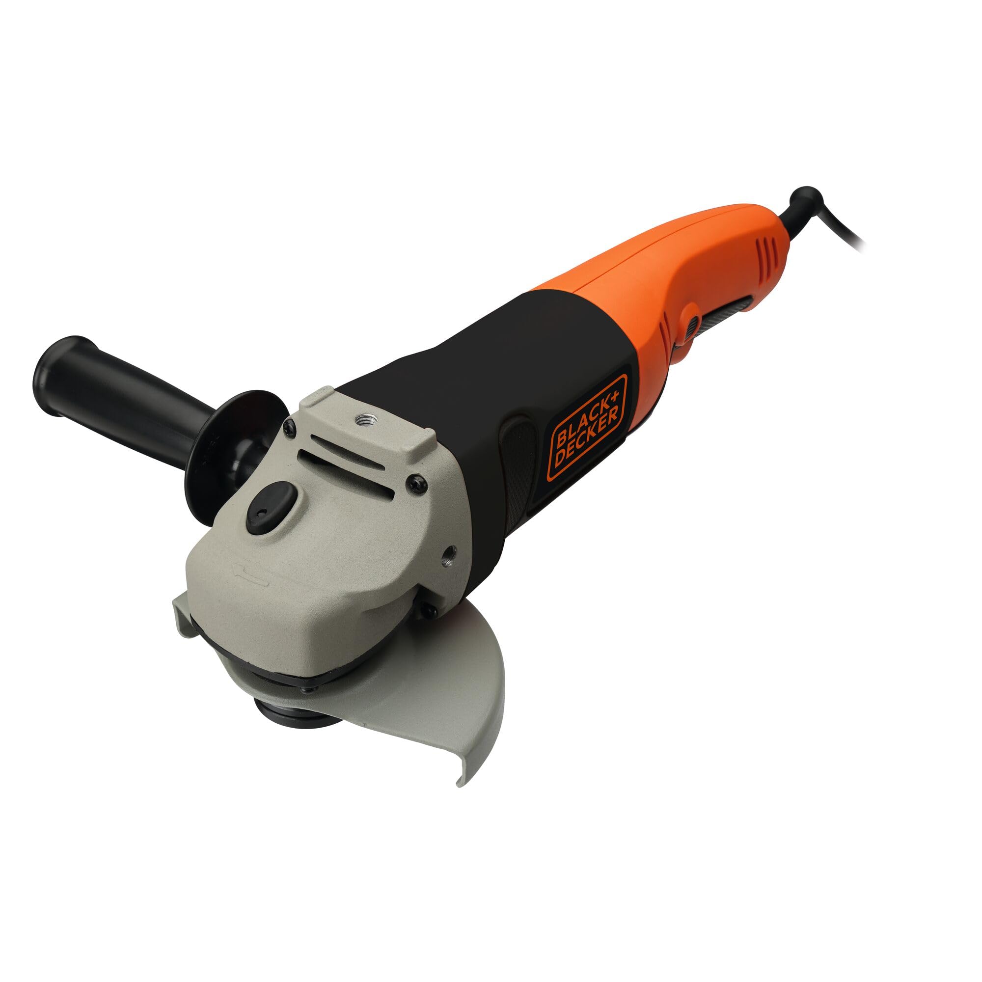 Black + Decker 125mm Angle Grinder 1200W (KG1202K-QS) - Orange Power Tool for Metal Cutting, Grinding & Polishing - Perfect for DIY Projects & Construction Work