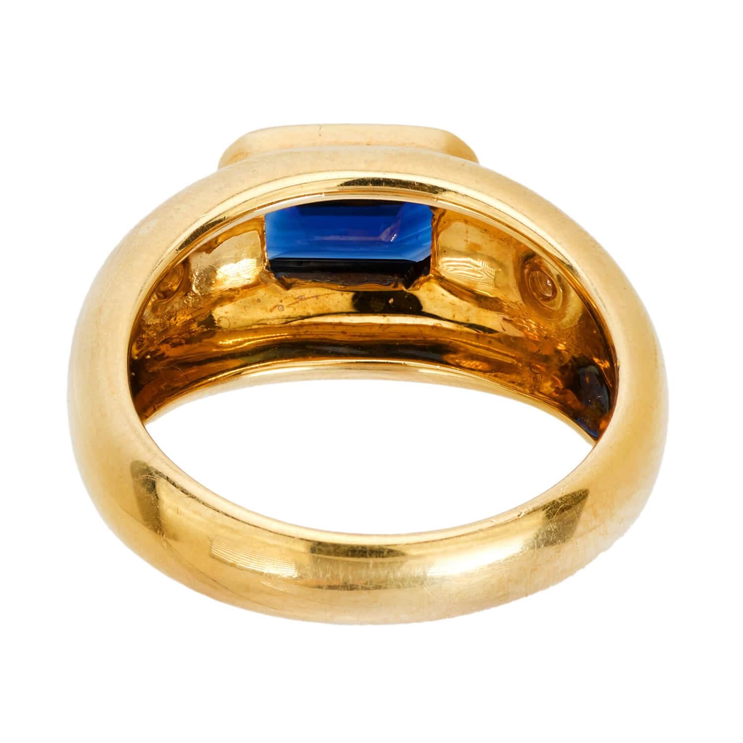Exquisite Estate Sapphire & Diamond Three Stone Ring – Vintage Jewelry for Weddings, Anniversaries & Special Occasions