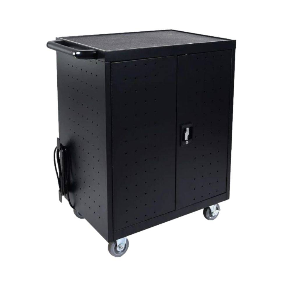 32-Slot Tablet & Chromebook Charging Cart - Secure Storage & Organization for Schools, Libraries & Offices - Fast USB-C Charging Station for Multiple Devices
