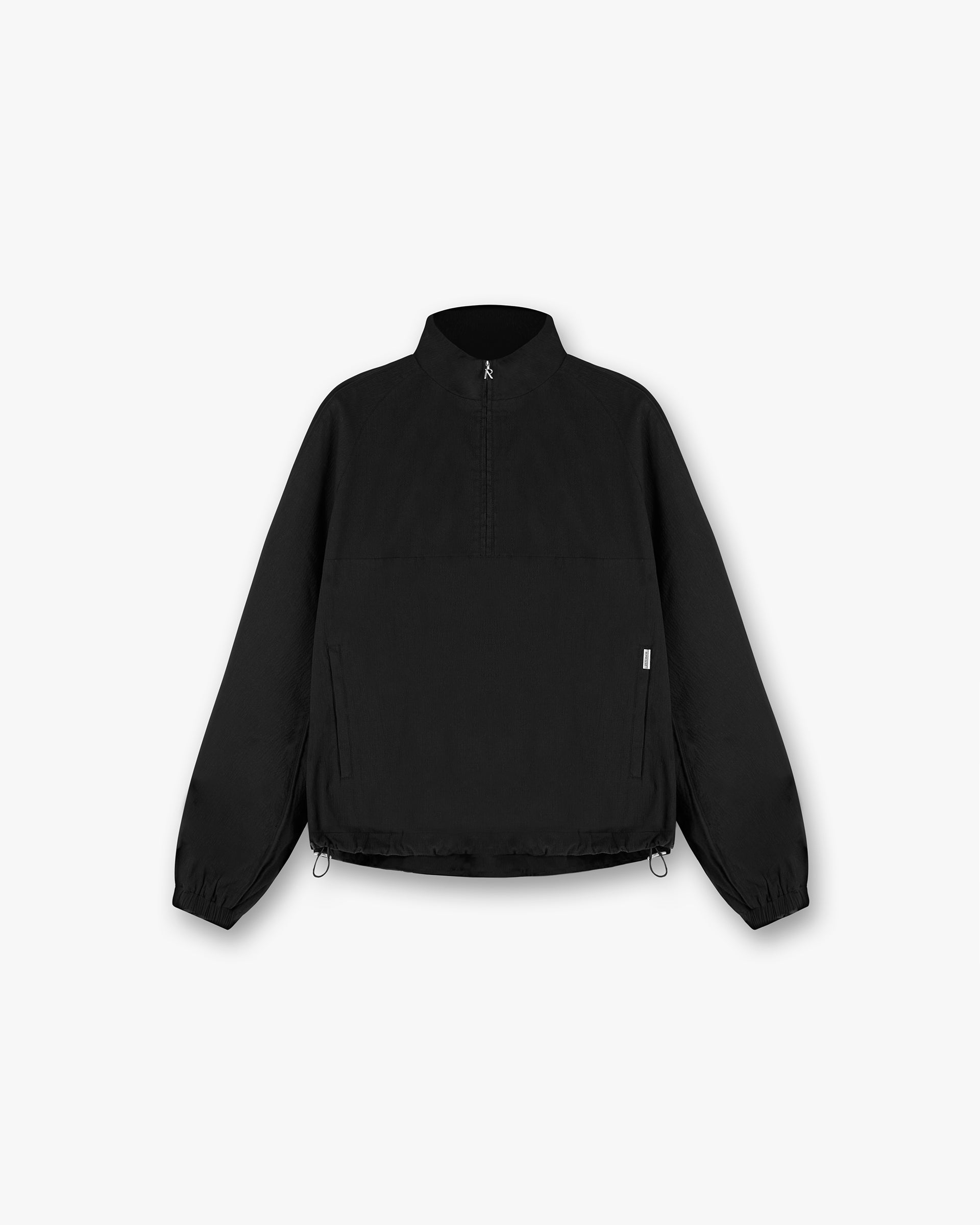 Men's Black Quarter Zip Jacket - Lightweight Fleece Pullover for Outdoor Activities & Casual Wear