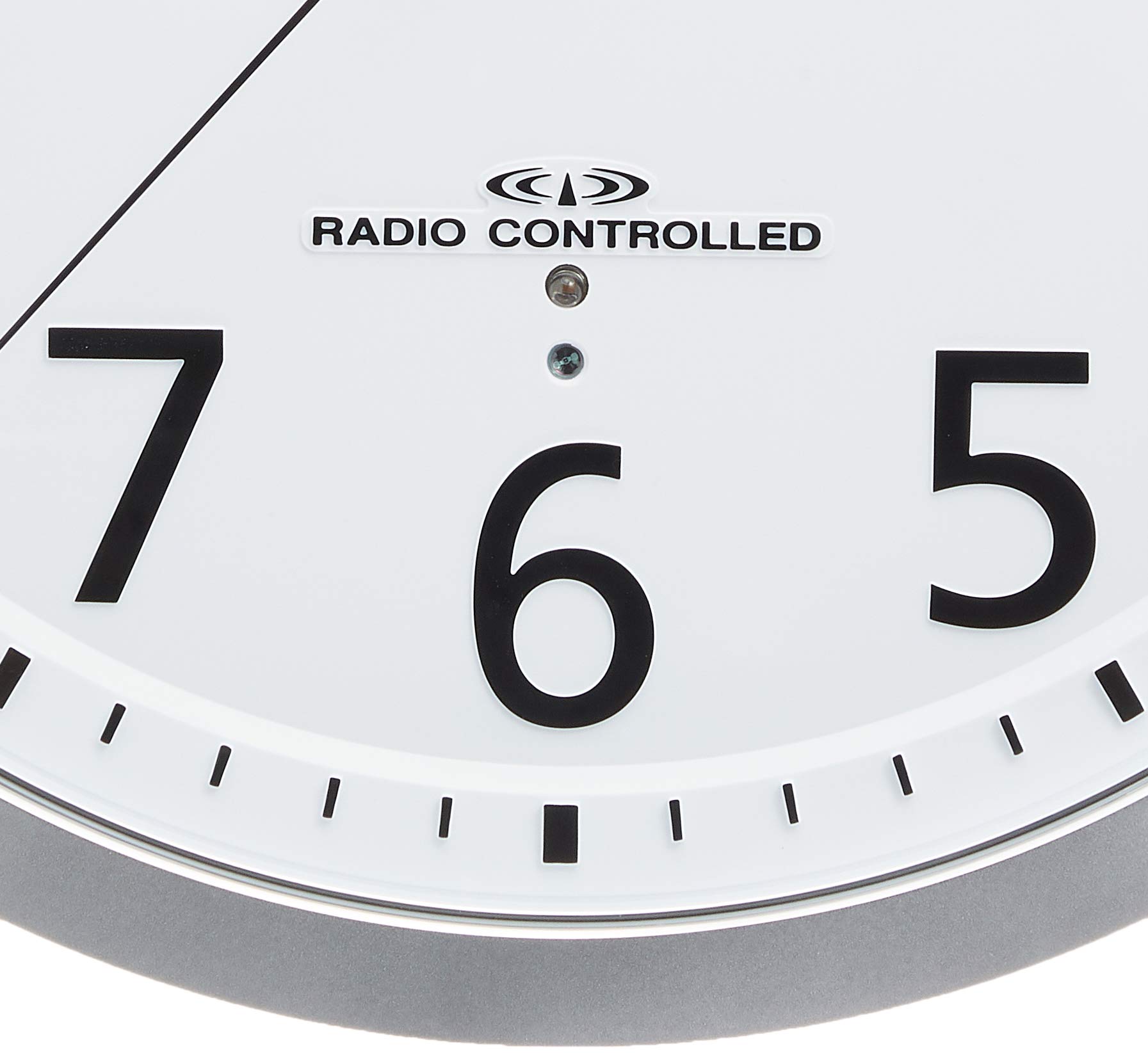 Citizen 8MY462-019 Digital Wall Clock with AM/FM Radio, Alarm & Temperature Display - Modern Spacey M462 Design for Bedroom, Office & Home Decor