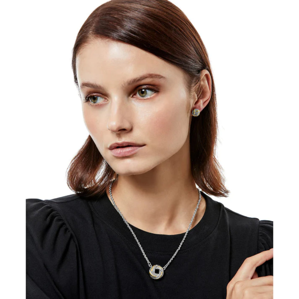 Brighton Tres Twist Necklace - Elegant Sterling Silver Jewelry for Women | Perfect for Parties, Weddings & Everyday Wear