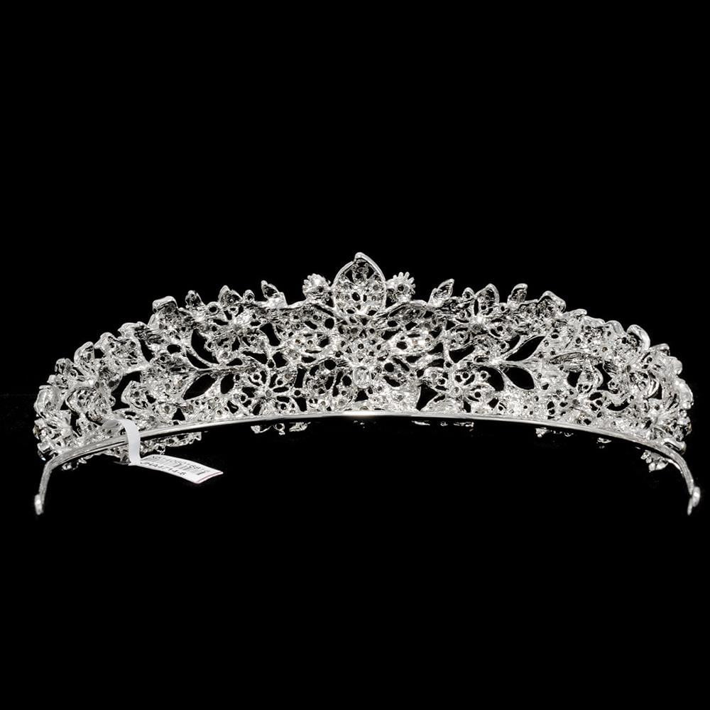 Elegant Austrian Crystals Wedding Tiara - Royal Bridal Crown Diadem JHA4714 | Perfect for Brides, Princess-Themed Parties & Special Occasions