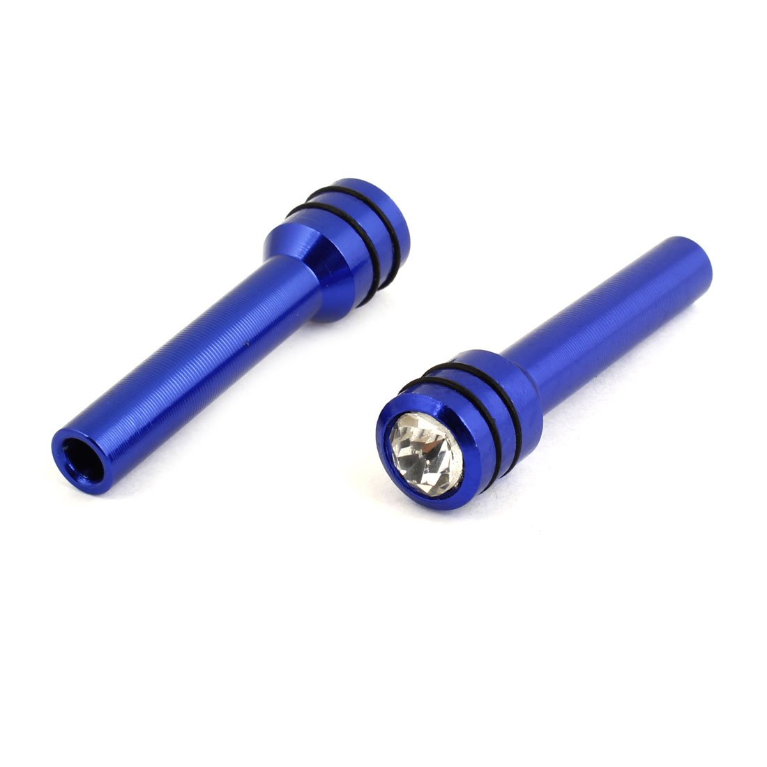 uxcell 2 Pcs Blue Rhinestone Inlaid Aluminum Alloy Car Door Lock Knob Covers - Upgrade Your Vehicle Interior with Stylish Accessories for Cars, Trucks & SUVs