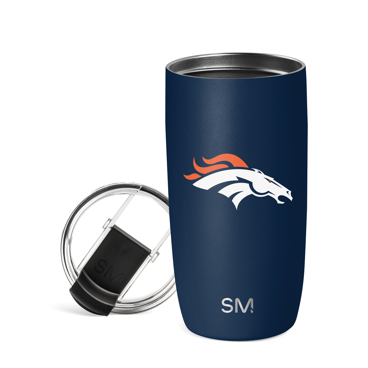 NFL Voyager Tumbler with Clear Flip Lid & Straw - 20oz Insulated Stainless Steel Water Bottle for Football Fans - Perfect for Game Day, Gym & Outdoor Activities