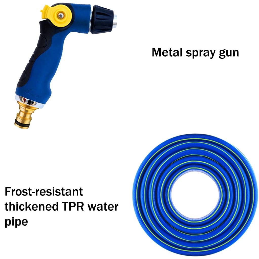 **Heavy Duty Garden Hose Reel Cart with Wheels - 40m Large Outdoor Water Hose Storage Rack for Gardening, Car Washing & Agricultural Irrigation (Blue, 25mm)** - Perfect for Backyards, Farms & Auto Cleaning
