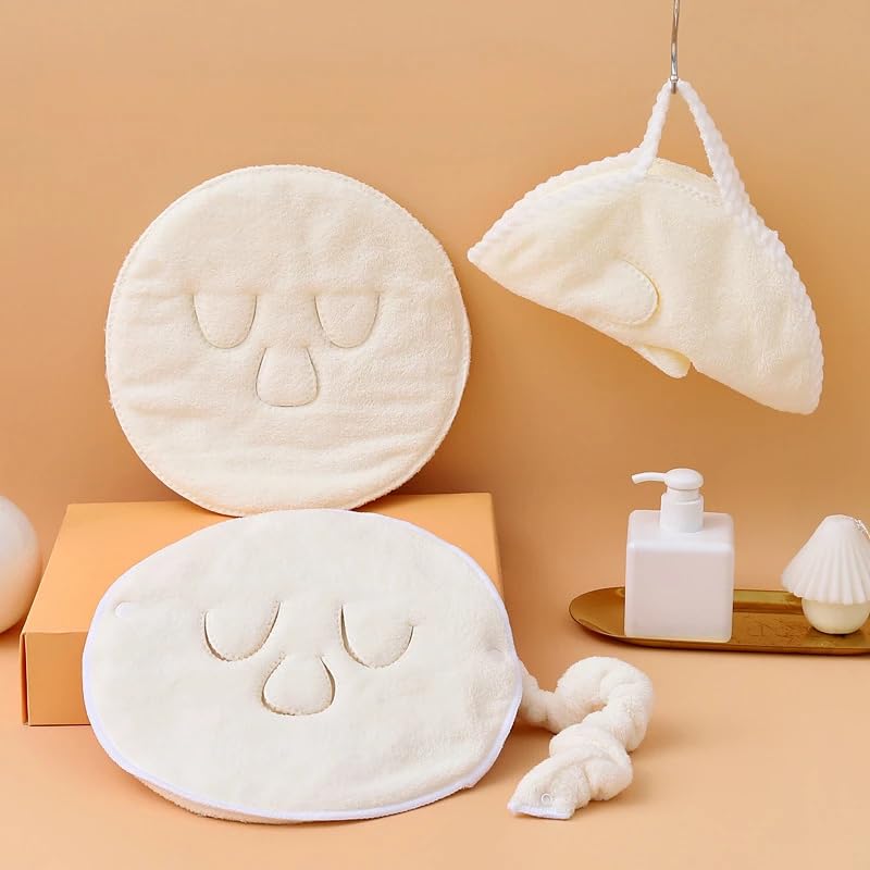 2 Pack Reusable Face Towel Mask - Coral Fleece Hot & Cold Facial Steamer for Moisturizing & Spa Skin Care - Women & Girls (Perfect for Relaxation, Skincare Routine & At-Home Spa Treatments)
