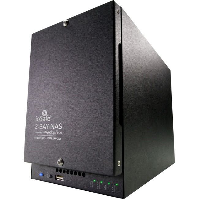 218 NAS 4TB Enterprise 2TB x 2 Fireproof Waterproof External Hard Drive with 2-Year Data Recovery Service Warranty - Perfect for Home Office Data Storage & Backup Protection