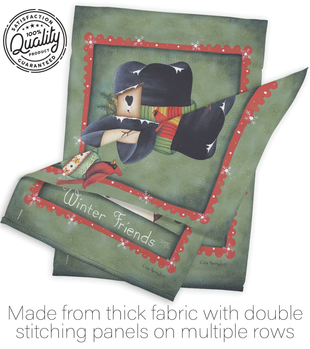 Friends Winter Wonderland House Flag Set 28x40