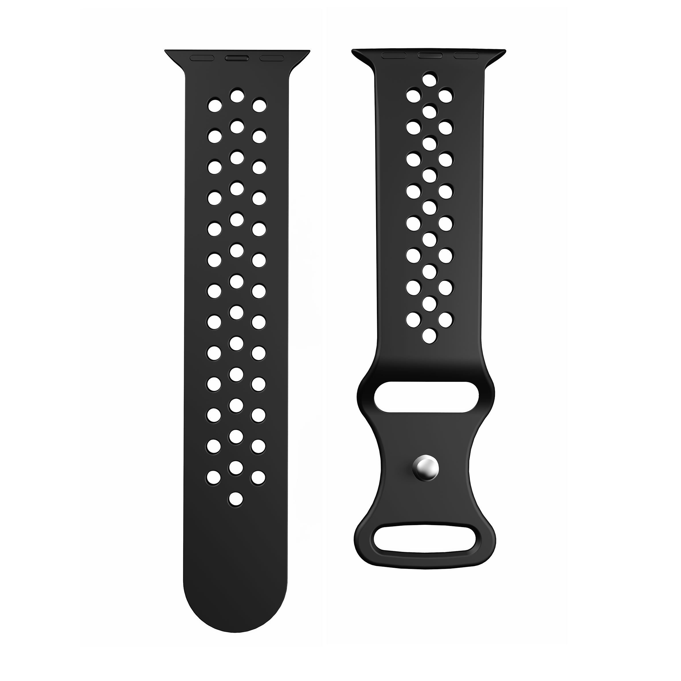 Silicone Sports Bands for Apple Watch Series 3/4/5/6/7/8/9/10/SE (38/40/41/42mm) - Durable, Comfortable & Sweatproof Replacement Watch Straps - Perfect for Running, Gym & Outdoor Activities