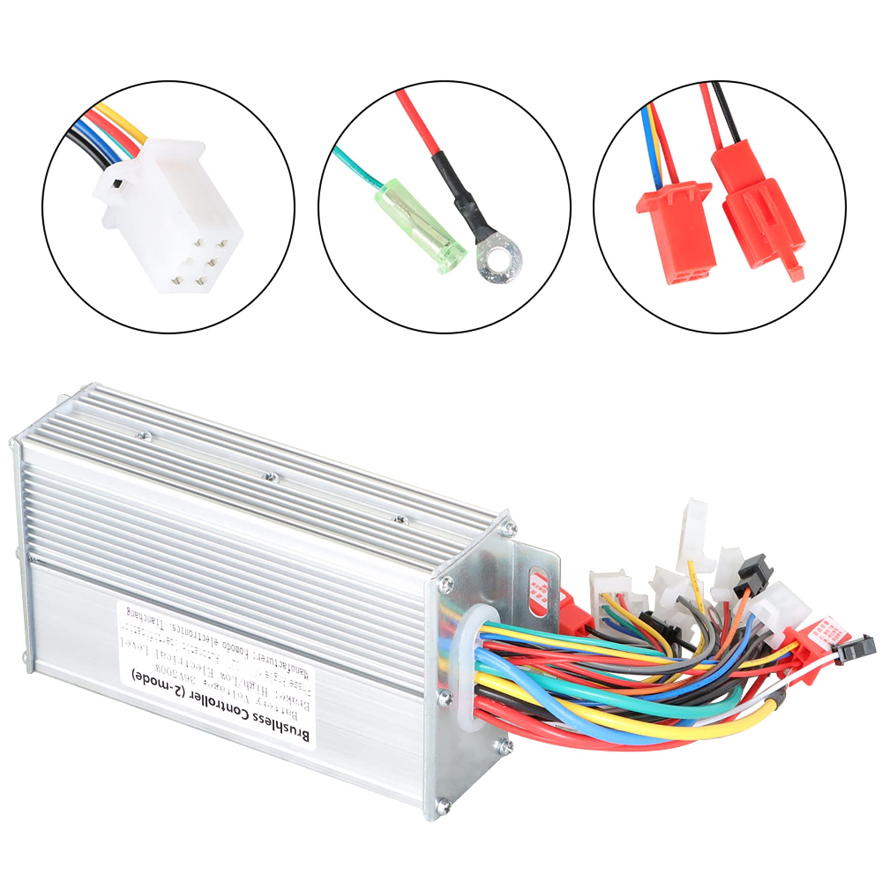 36V 500W Brushless Motor Speed Controller - Replacement DC Scooter Controller for E-Bike & Electric Scooters - Perfect for DIY Upgrades, Vehicle Repairs & Performance Enhancements