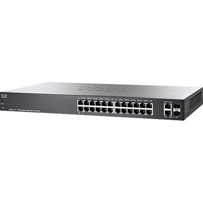 Cisco SG220-26P-K9 26-Port Gigabit PoE Smart Switch with 24 PoE+ Ports | Network Switch for Small Business & Office | Reliable Renewed Networking Equipment for VoIP, IP Cameras & Wireless Access Points