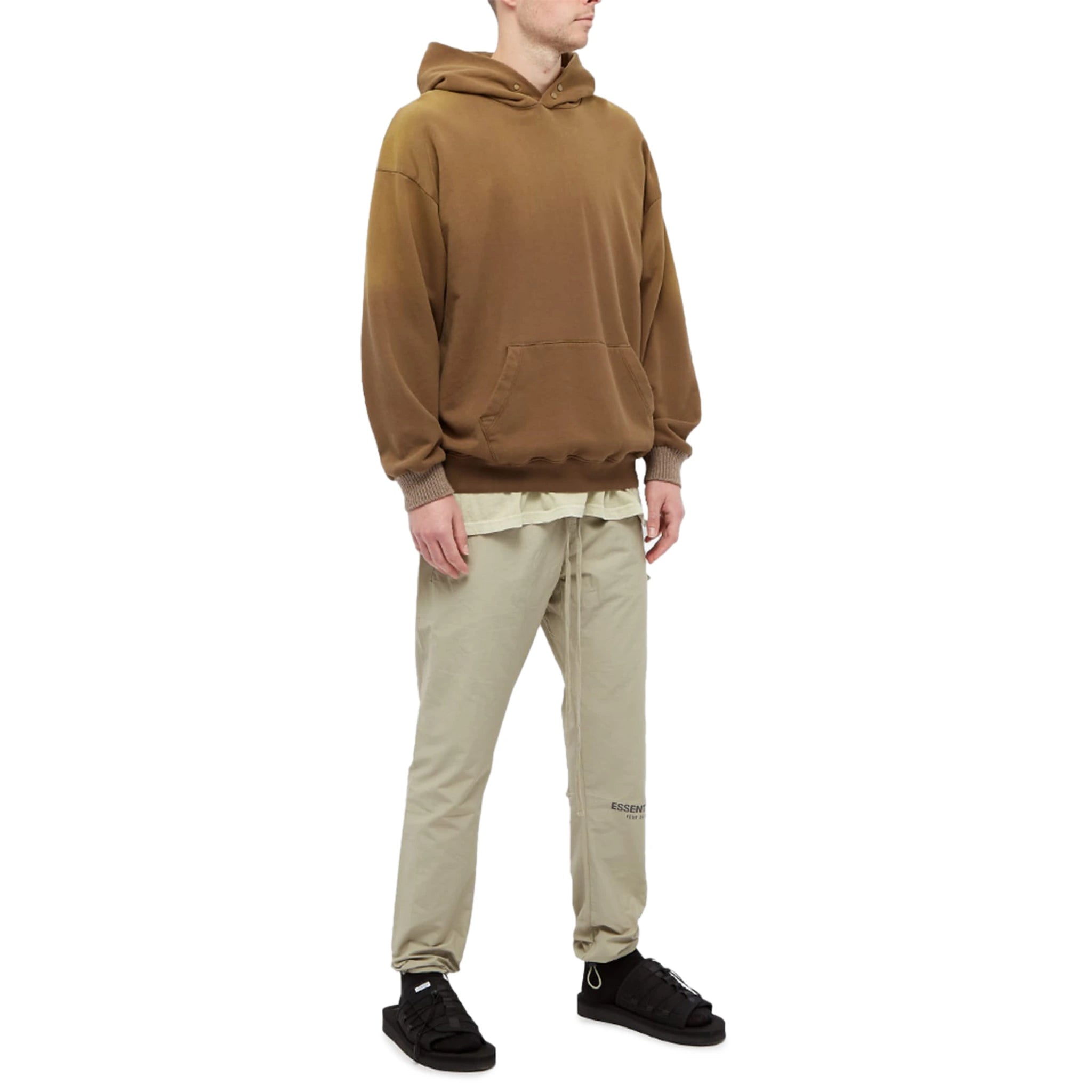 Fear of God Essentials Pistachio Track Pants for Men - Comfortable Casual Joggers with Elastic Waistband - Perfect for Lounge, Gym, and Streetwear Outfits