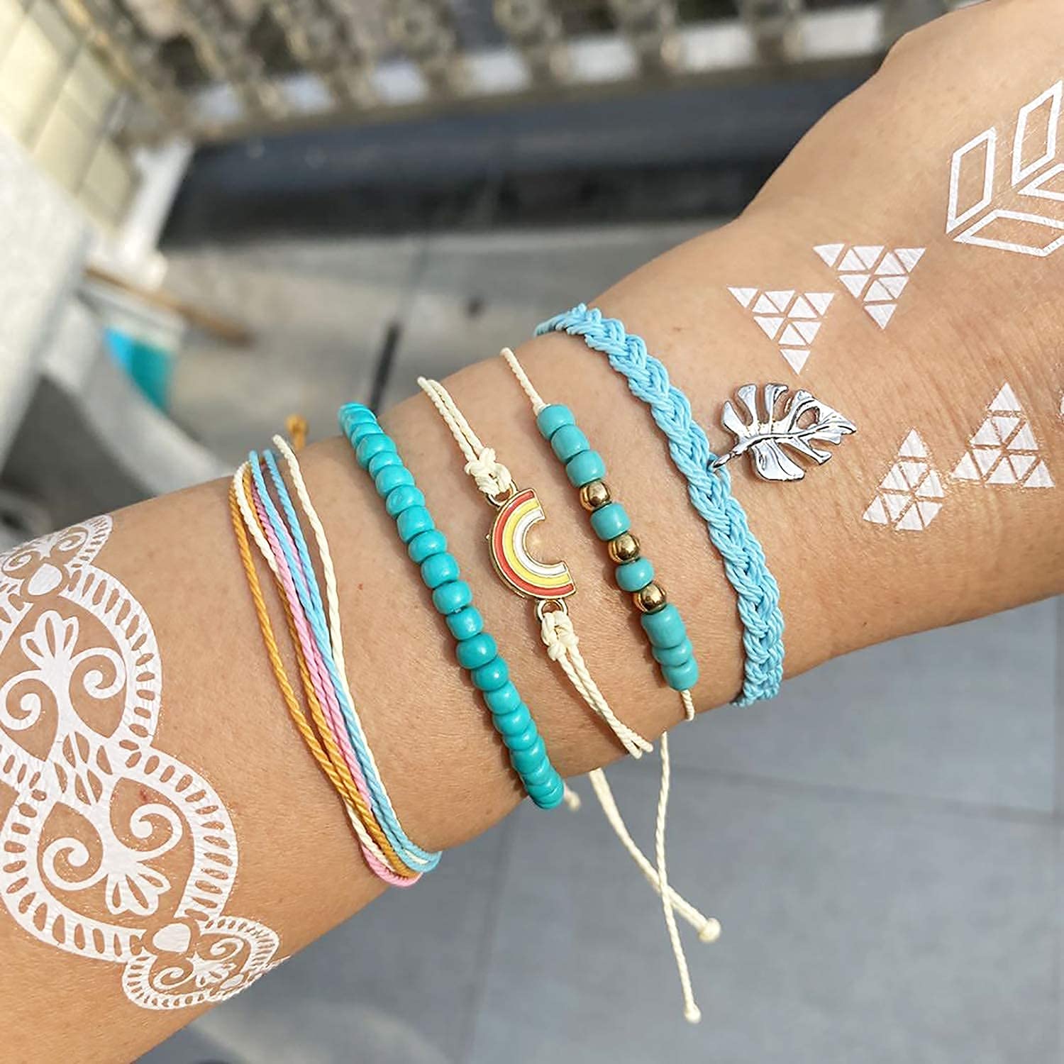 Trendy Adjustable Handmade Waterproof Friendship Bracelets Set for Women - Perfect Stocking Stuffers, Christmas Gifts 2024 - Great for Daily Wear, Parties, and Special Occasions