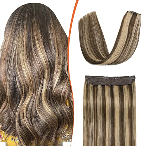 #4P27 Chocolate brown with Caramel Blonde