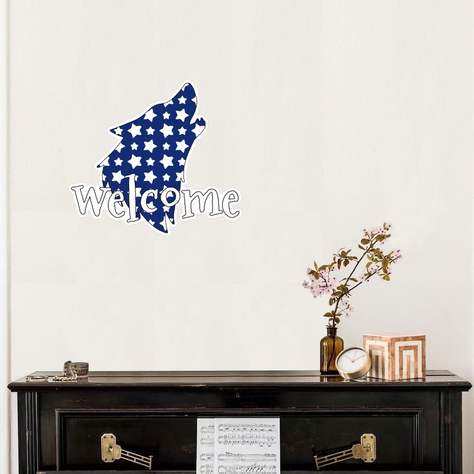 Custom Vinyl Wall Quotes Stickers - Patriotic 4th of July Home Decor, Navy Blue Letter Decals for Living Room, Bathroom & Playroom | Perfect for American Independence Day Celebrations & Truck Decoration