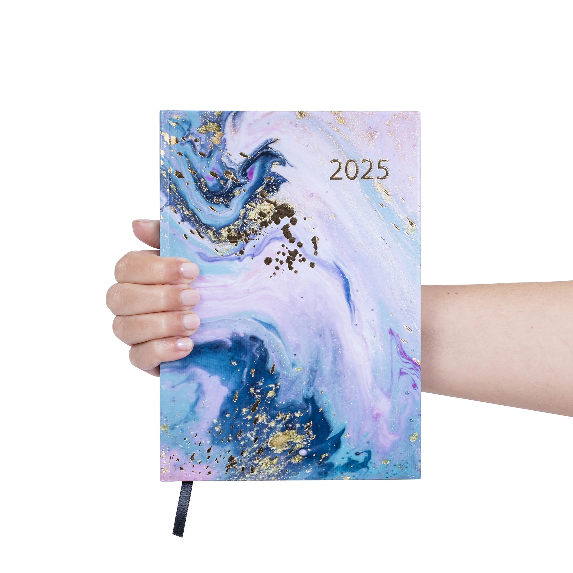 2025 A5 Weekly Planner Organizer - Full Year Diary for Teachers, Home, School & Office - Marble Design | Perfect for Scheduling, Goal Setting & Time Management