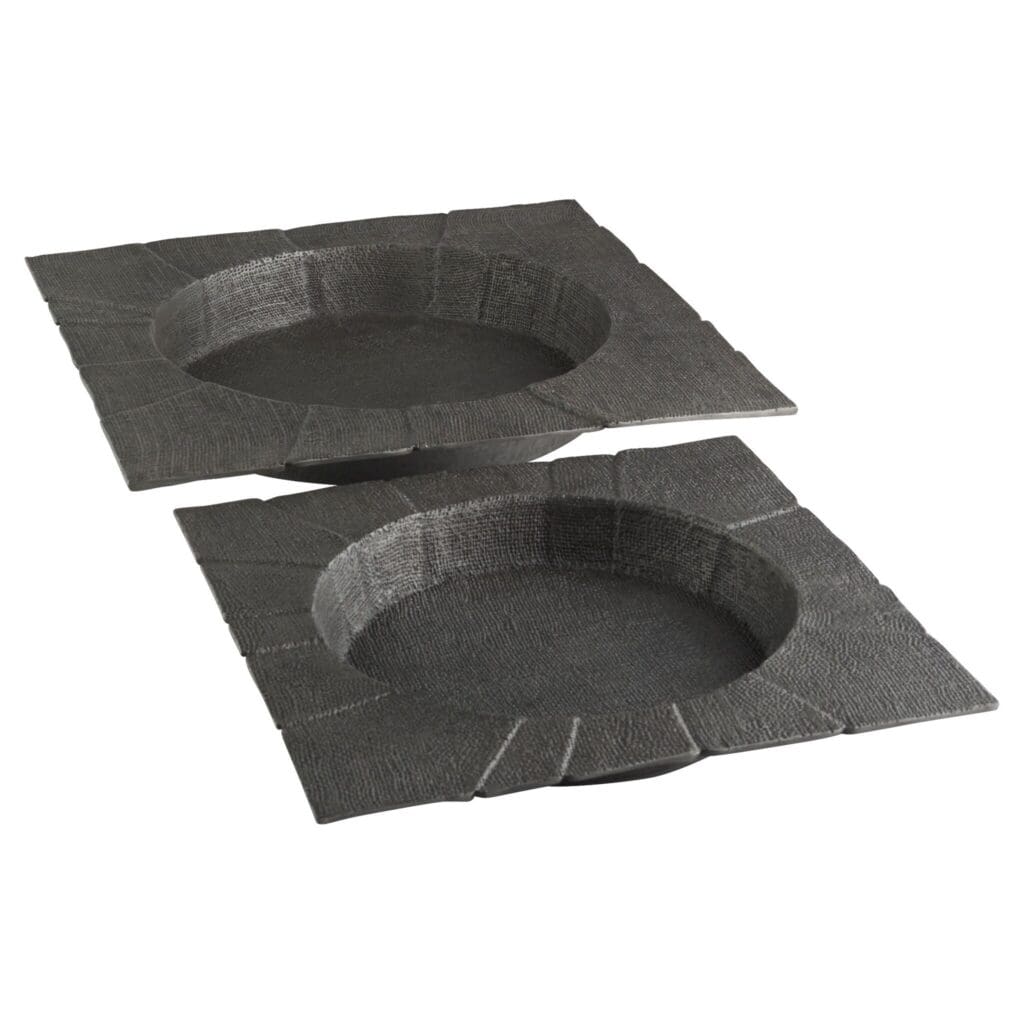 Cyan Design 11658 Baxter Tray - Antique Pewter Finish Small Serving Tray for Coffee, Tea, and Desserts | Elegant Home Decor & Kitchen Accessory