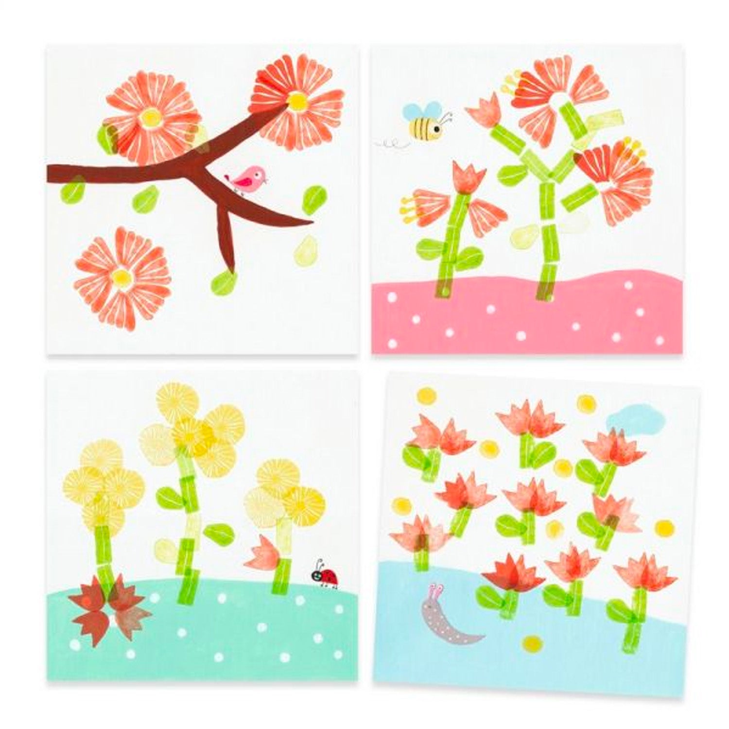 Flower Stamp Kit for Scrapbooking, Card Making & DIY Crafts - Creative Rubber Stamps for Handmade Greeting Cards, Journals & Art Projects