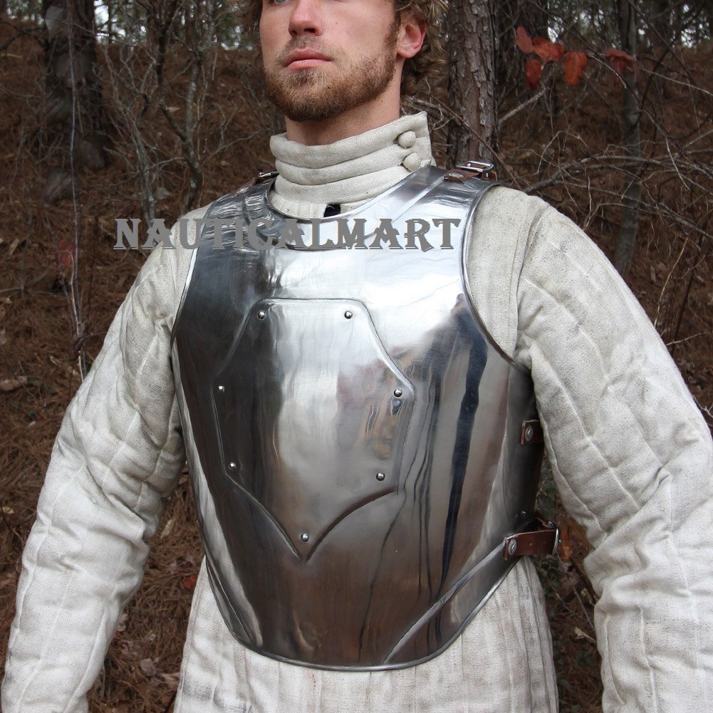 Authentic Medieval Steel Cuirass Body Armor - Handcrafted Knight Armor for LARP, Cosplay & Historical Reenactment | Perfect for Renaissance Fairs, Theater & Collectors