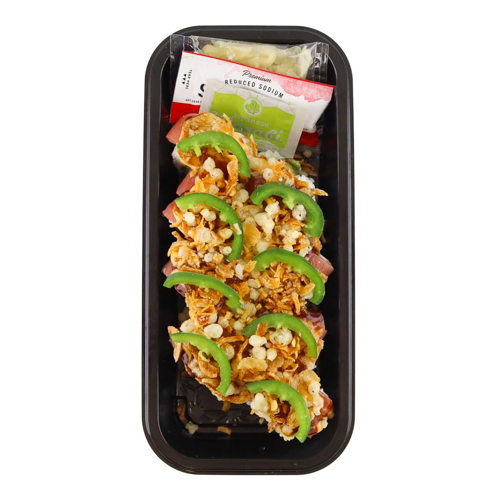 Genji Sushi Crunchy Tuna Roll - 8.99oz Premium Japanese Sushi Snack | Perfect for Lunch Boxes, Office Snacks & Quick Meals