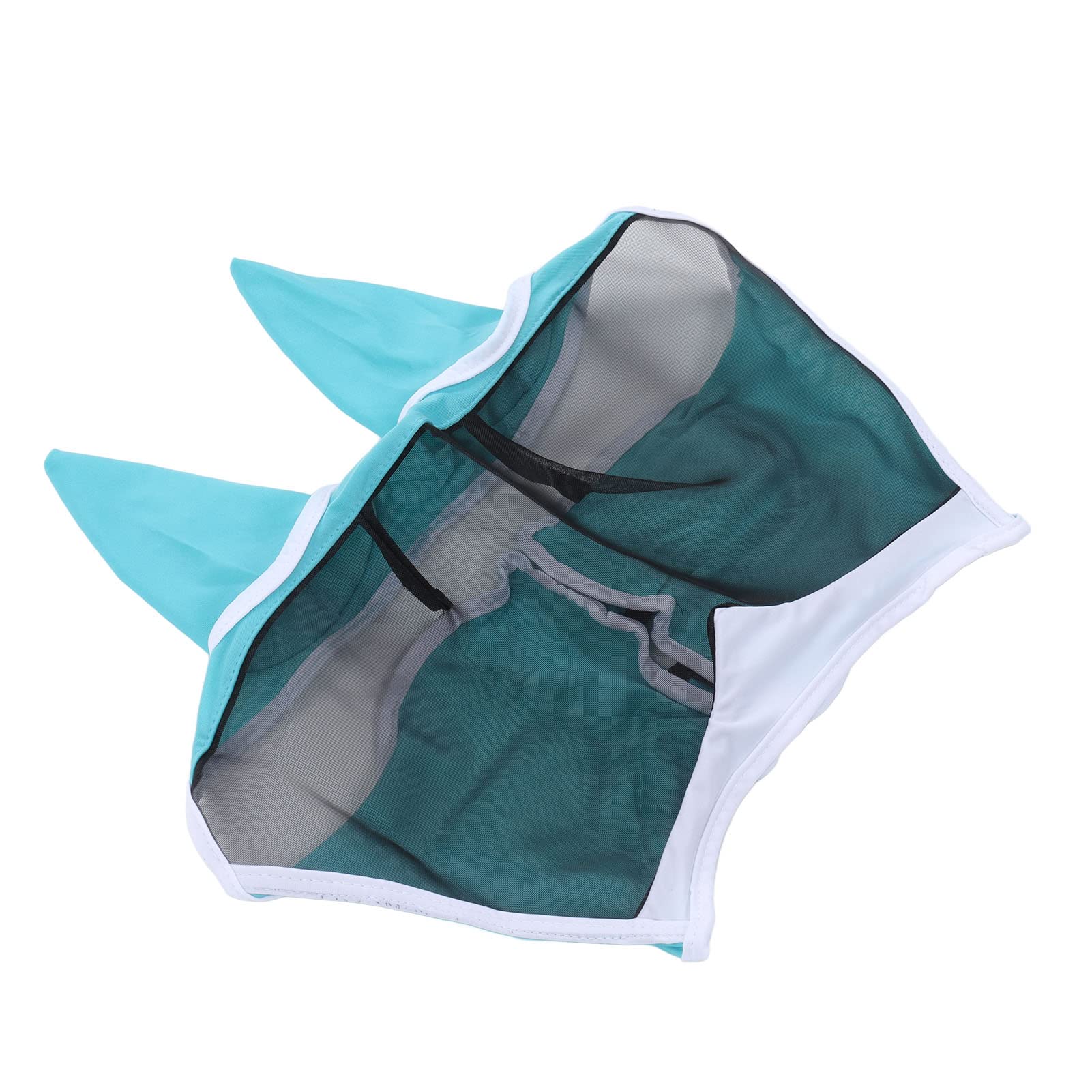 Breathable Horse Fly Mask with Soft Fine Mesh Design - Comfortable Equestrian Face Mask for Horses with Ears - Blue - Perfect for Riding, Training, and Farm Work - Durable Farming & Gardening Supplies