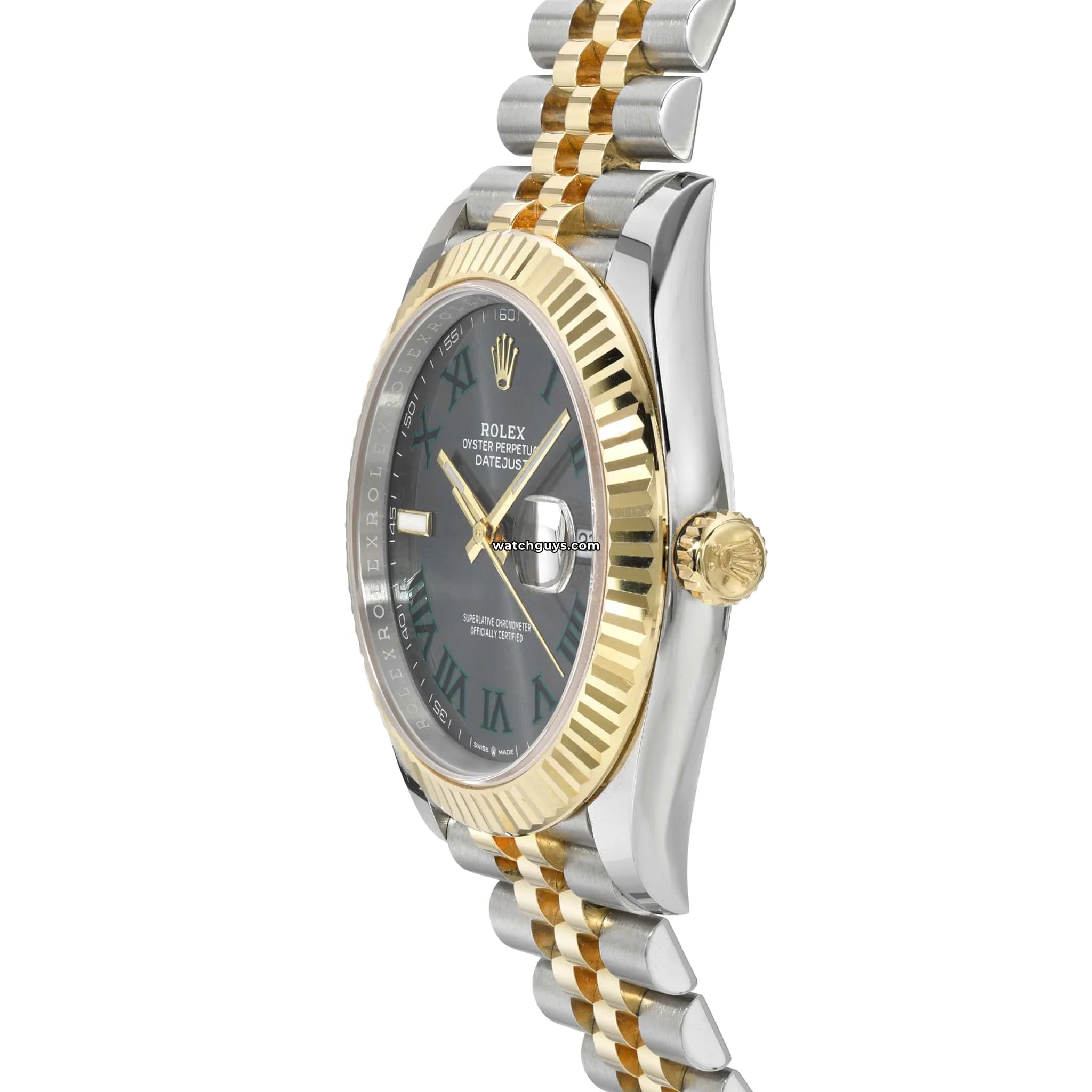 Rolex Datejust 126333 Wimbledon Jubilee Men's Watch - Stainless Steel & Gold, Green Roman Dial - Luxury Dress Watch for Business & Formal Occasions