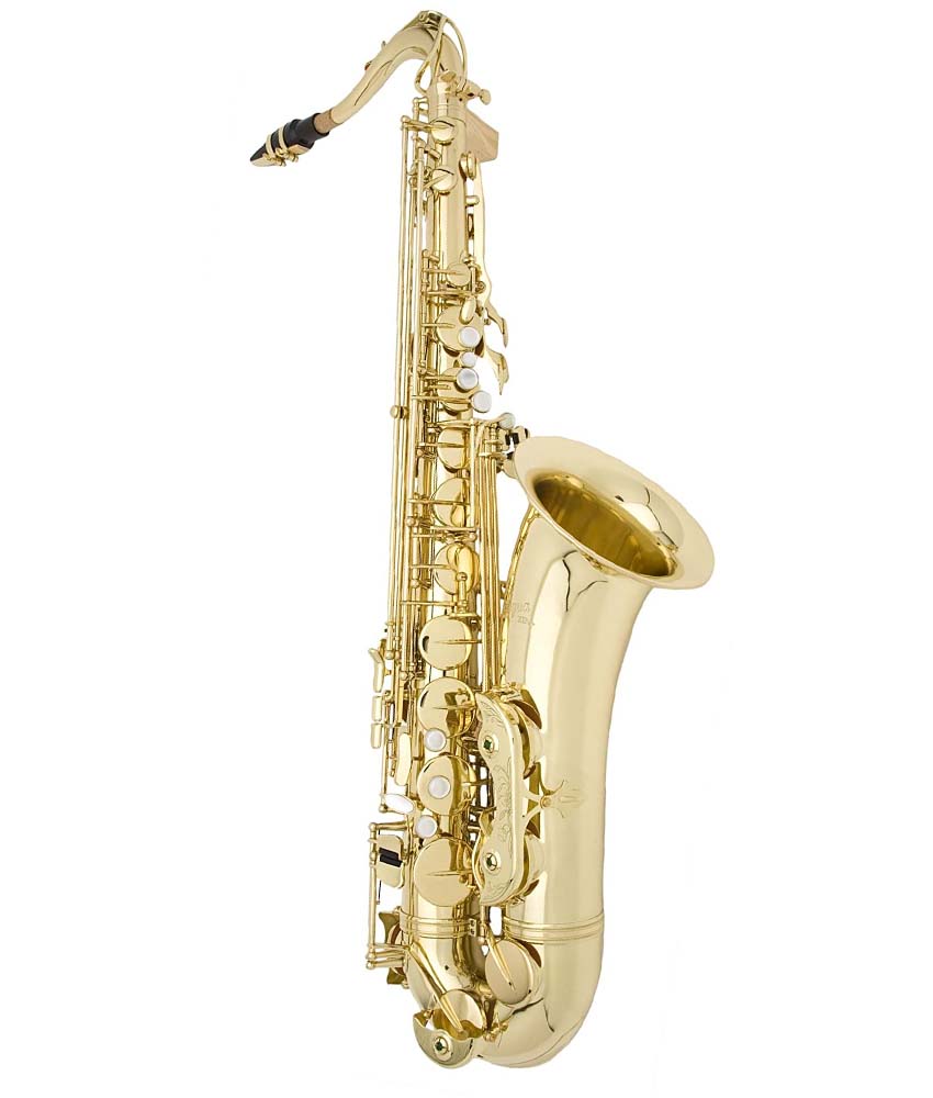 Antigua Winds X/P Bb Tenor Saxophone - Professional Yellow Brass Sax with Ribbed Construction & Hard Case - Perfect for Jazz, Concert & Marching Band Performances