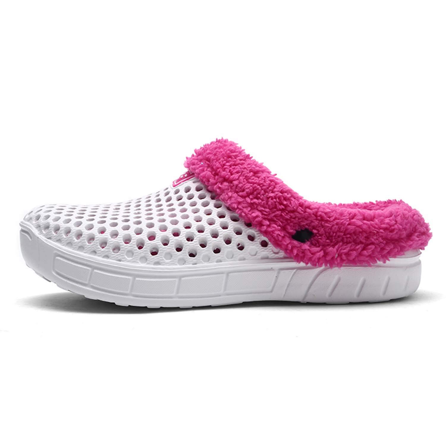 Eliogn Unisex Winter Slippers for Women & Men - Fleece Lined Warm House Shoes, Breathable Indoor/Outdoor Clogs, Cozy Garden Mules - Perfect for Home, Office & Backyard Relaxation