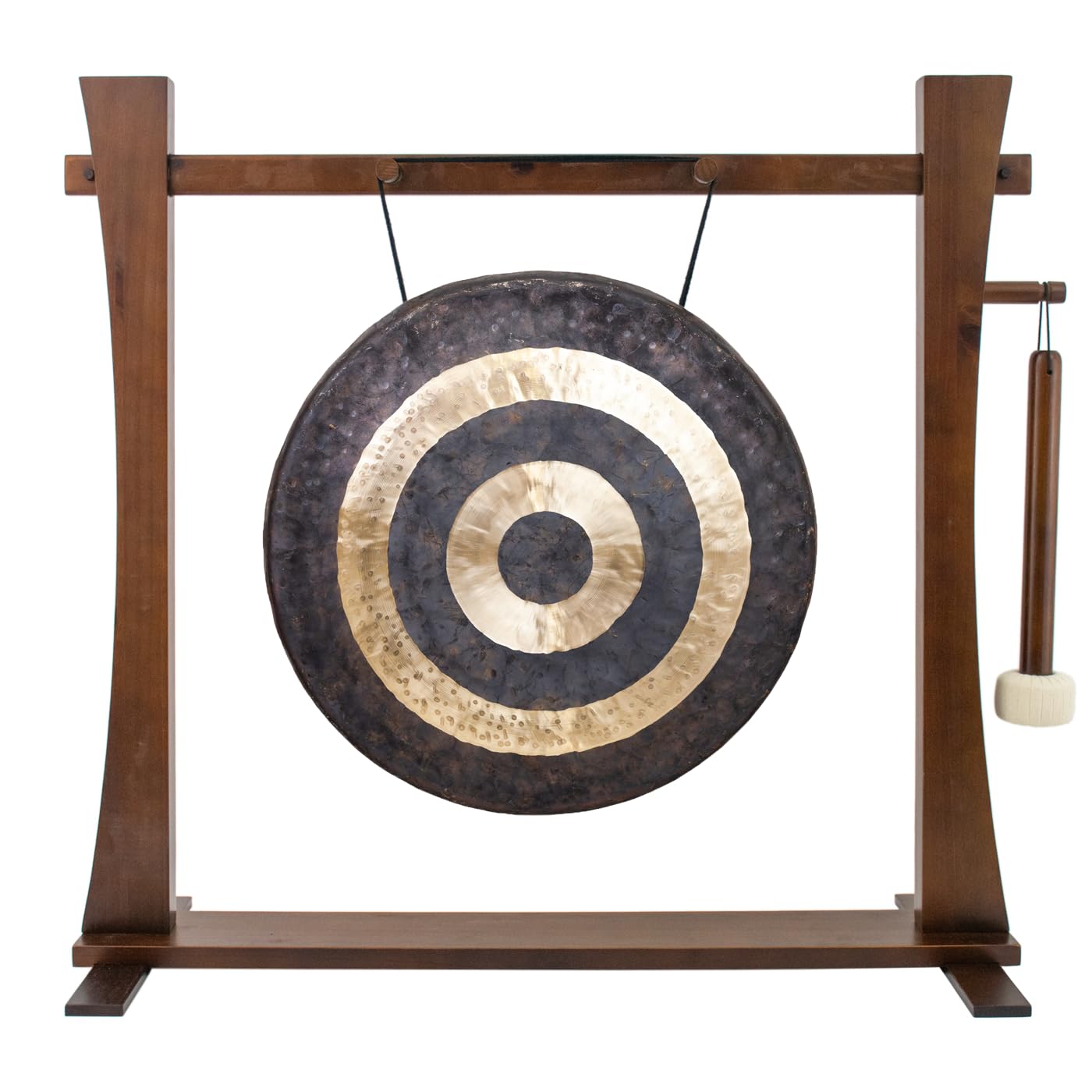 16-18 Inch Spirit Guide Gong Stand with Eventual Horizon Gong - Includes Gong, Stand & Mallet for Meditation, Yoga & Sound Healing | Traditional Style for Home, Office & Wellness Spaces