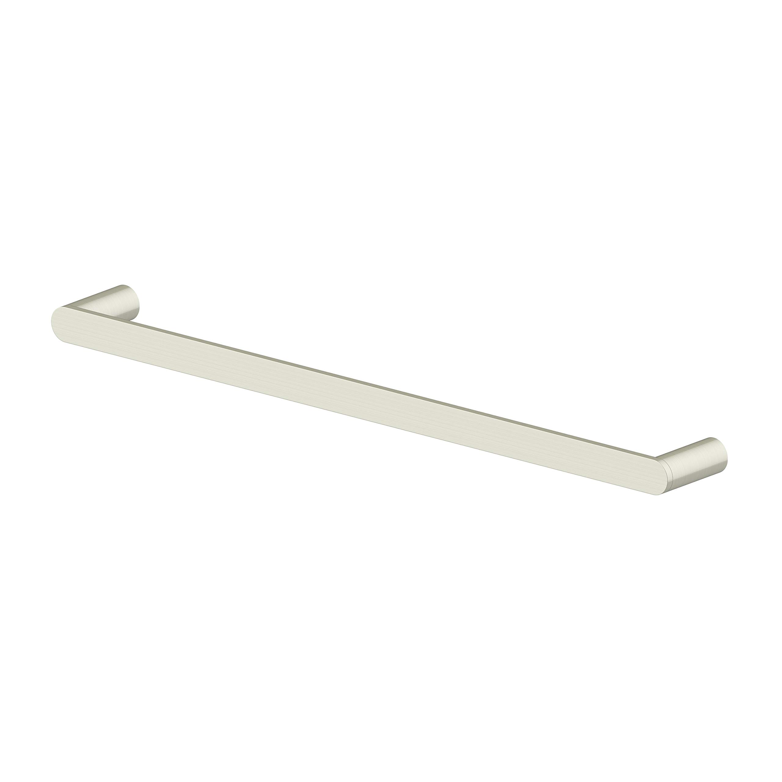 ZLINE CBY-TR-BN Brushed Nickel Crystal Bay Towel Rail - Premium Bathroom Towel Holder for Spa, Hotel & Modern Home Decor