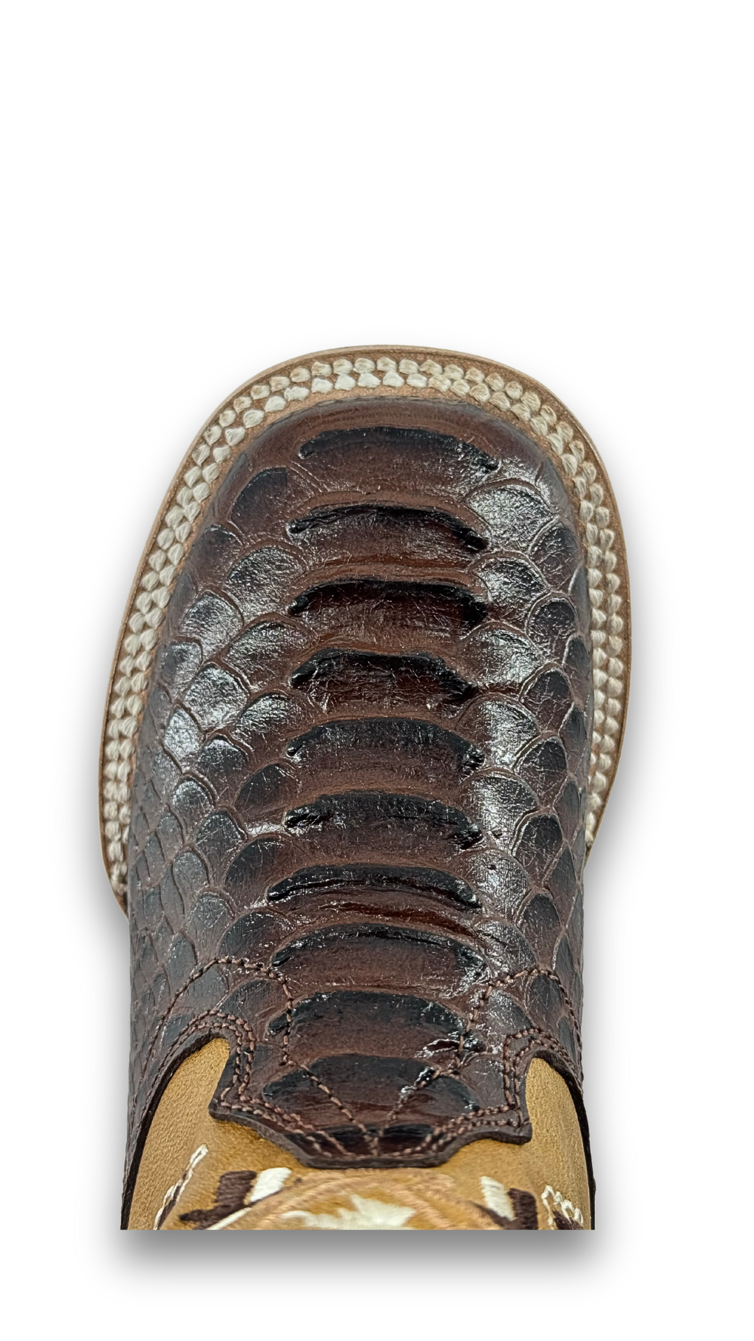 Kids' Cowboy Boots - Pro Rodeo Style with Python Print | Western Boots for Boys & Girls | Perfect for Rodeo Events, Halloween Costumes & Western Fashion