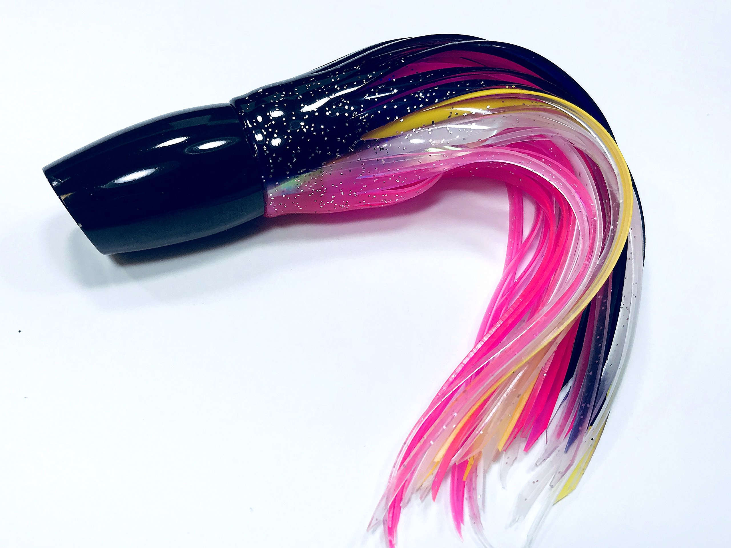 Premium Black Plunger Kona Slant Saltwater Fishing Lure - Best for Marlin, Tuna, Mahi & Wahoo - Ideal for Deep Sea Fishing & Offshore Angling