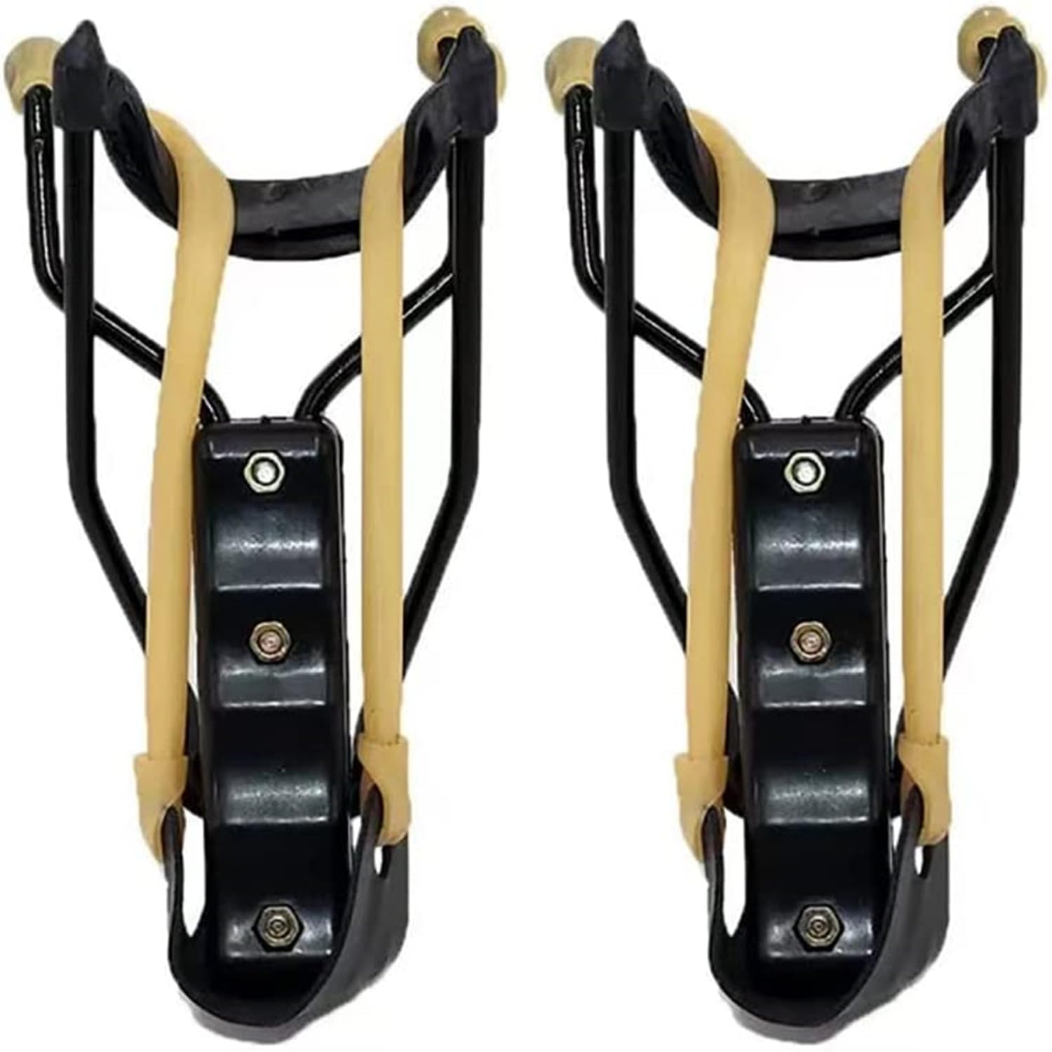 SAHENITEANA Professional Slingshot for Outdoor Sports - High-Performance Hunting Slingshot with Durable Yellow/Black Design (2-Pack) - Perfect for Hunting, Target Practice & Survival Training