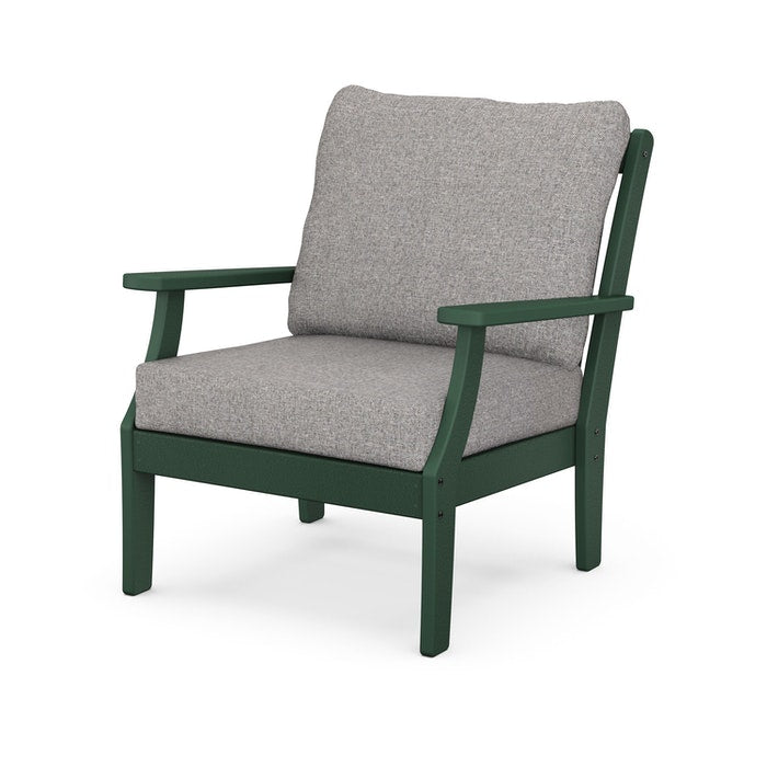 POLYWOOD Braxton Deep Seating Chair - Weather-Resistant Outdoor Patio Furniture for Garden, Poolside & Backyard Relaxation