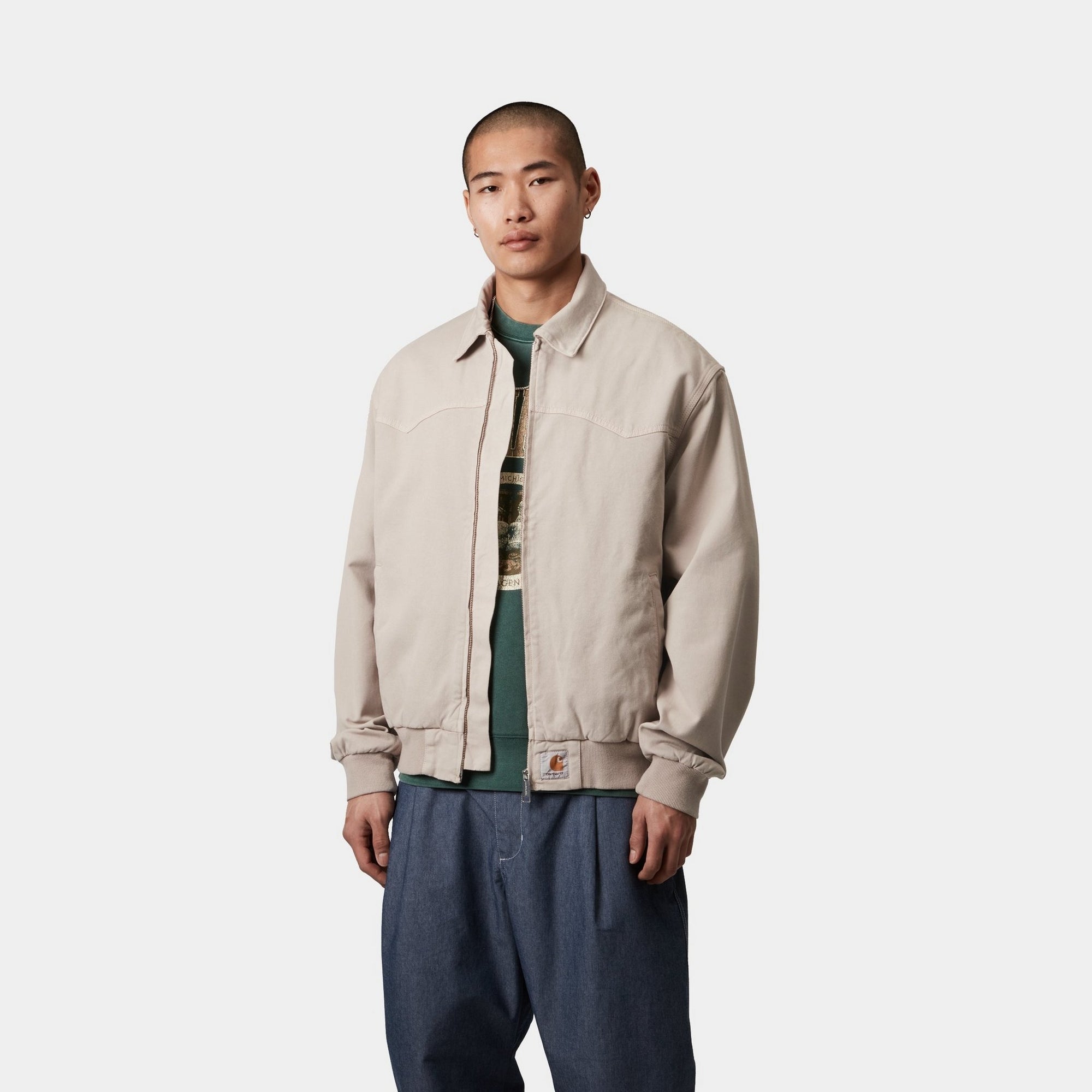 OG Santa Fe Jacket for Men & Women | Spring Lightweight Jacket in Dusky Beige | Garment Dyed Cotton Blend | Perfect for Outdoor Adventures, Casual Wear & Travel