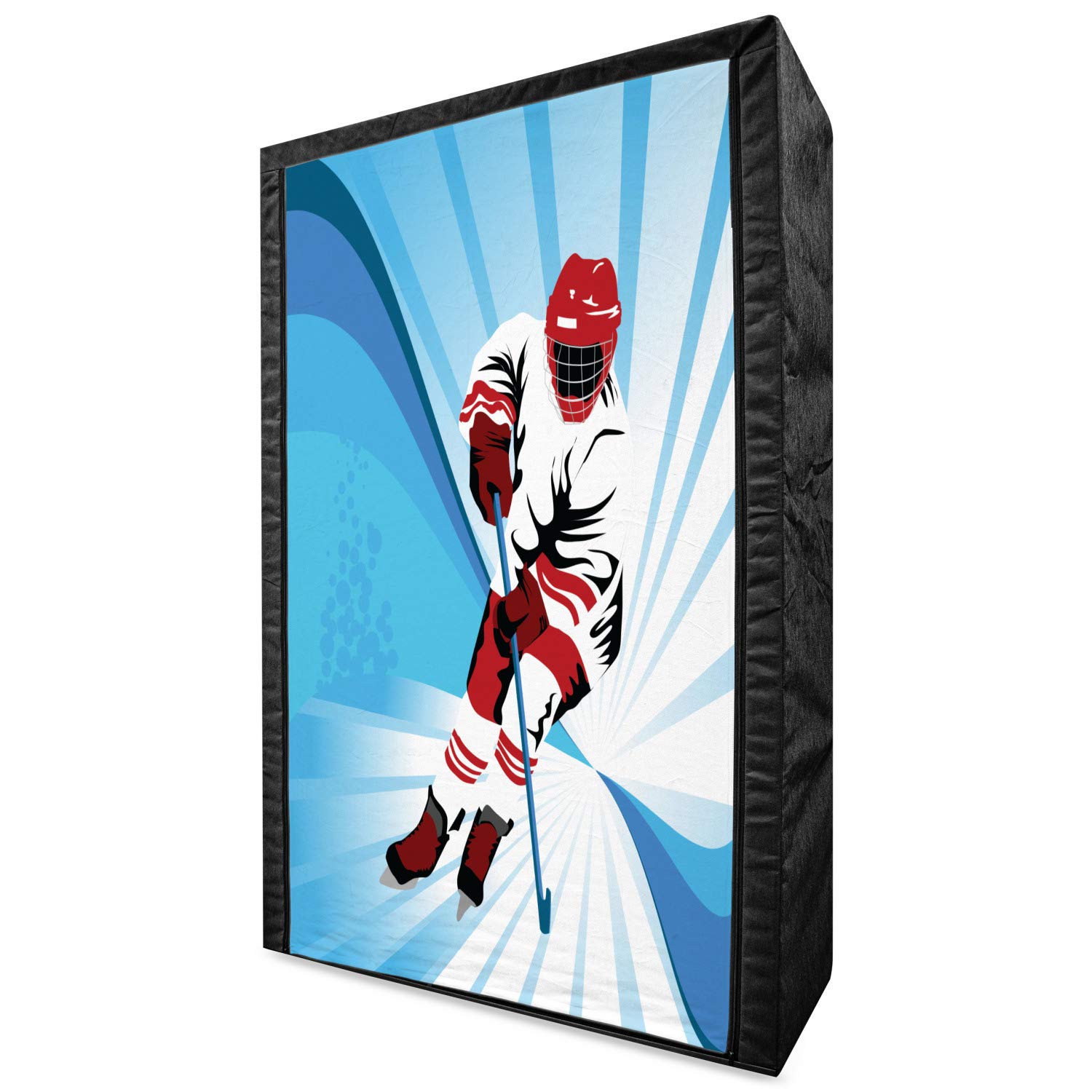 Ambesonne Portable Fabric Wardrobe for Hockey Fans - 42.5