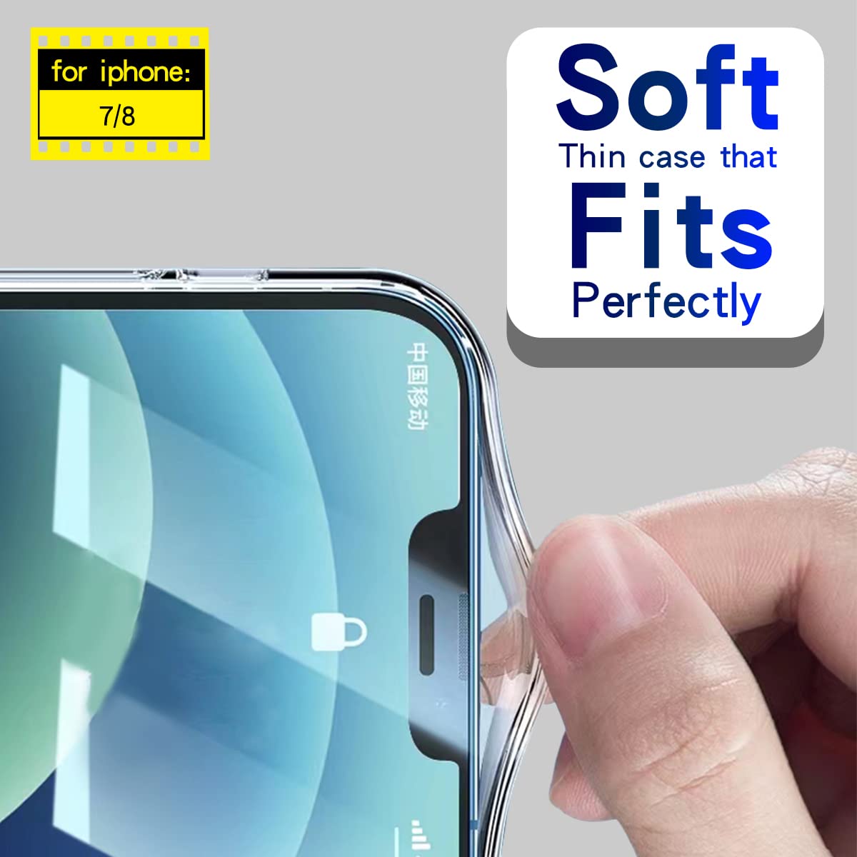 Cavdycidy iPhone 7/8/SE2 Mirror Case - Shockproof 4 Corner Protection, Hard Mirror Back with Soft Bumper, Slim Protective Cover for Women & Girls (Classic Mirror) - Perfect for Makeup, Selfies & Daily Use