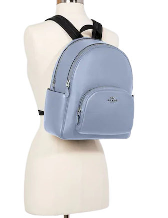 Coach Court Backpack for Women - Stylish Leather Laptop Backpack with Adjustable Straps - Perfect for Work, Travel & College (Black)