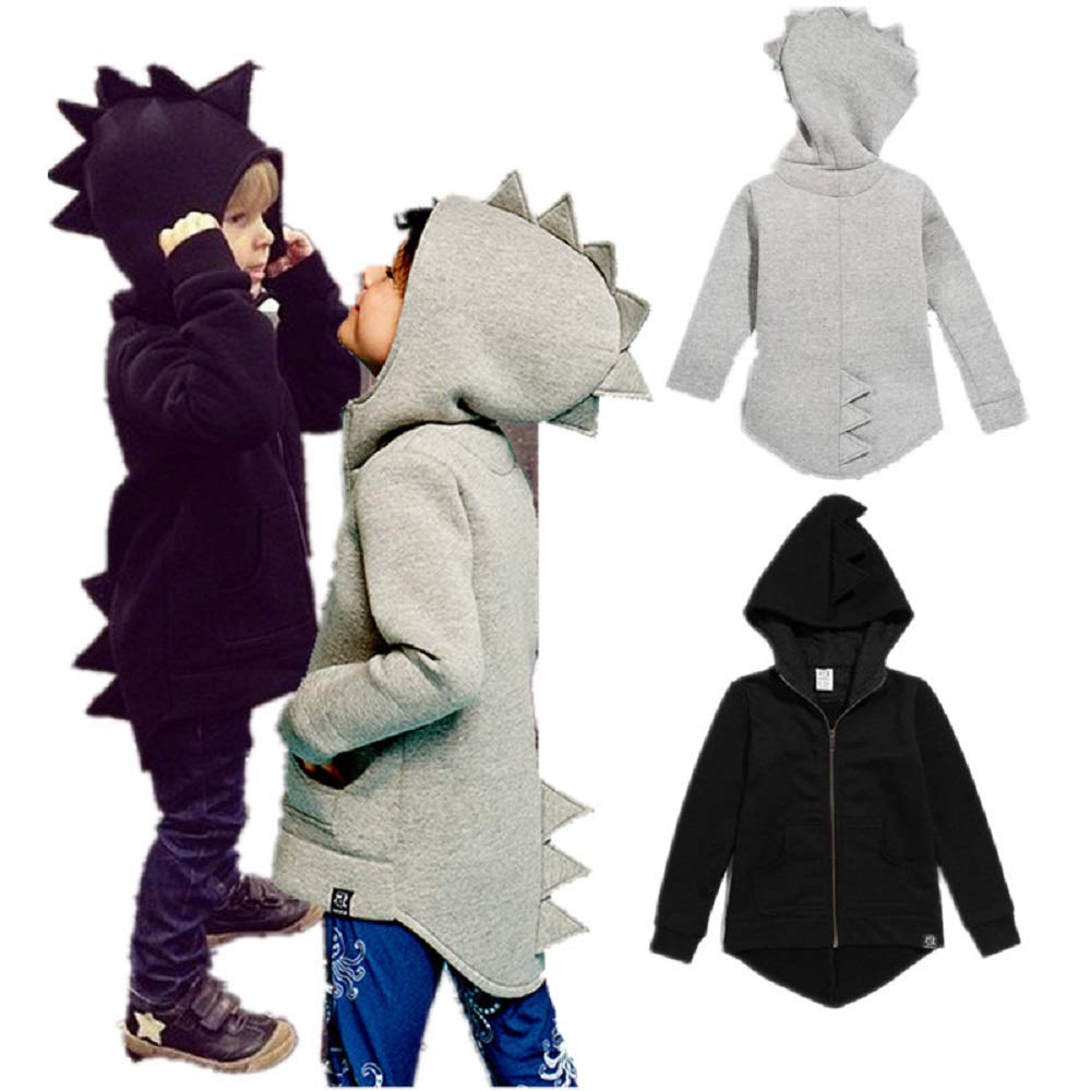**Dinosaur Hoodies for Kids - Boys Dino Costume Jacket & Sweatshirt - Cute Dinosaur Clothes for Boys & Girls - Perfect for Halloween, Birthday Parties & Playtime**