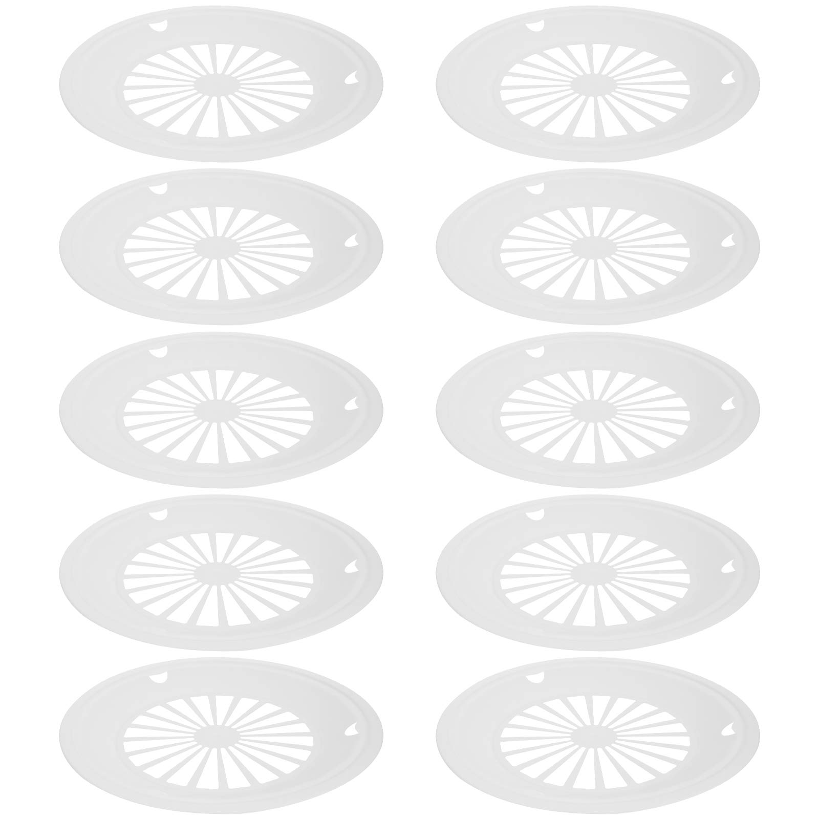 DOITOOL 10-Pack Reusable Plastic BBQ Paper Plate Holders - Durable Dinner Plates & Baking Trays for Outdoor Picnics, Parties, Camping & Barbecues