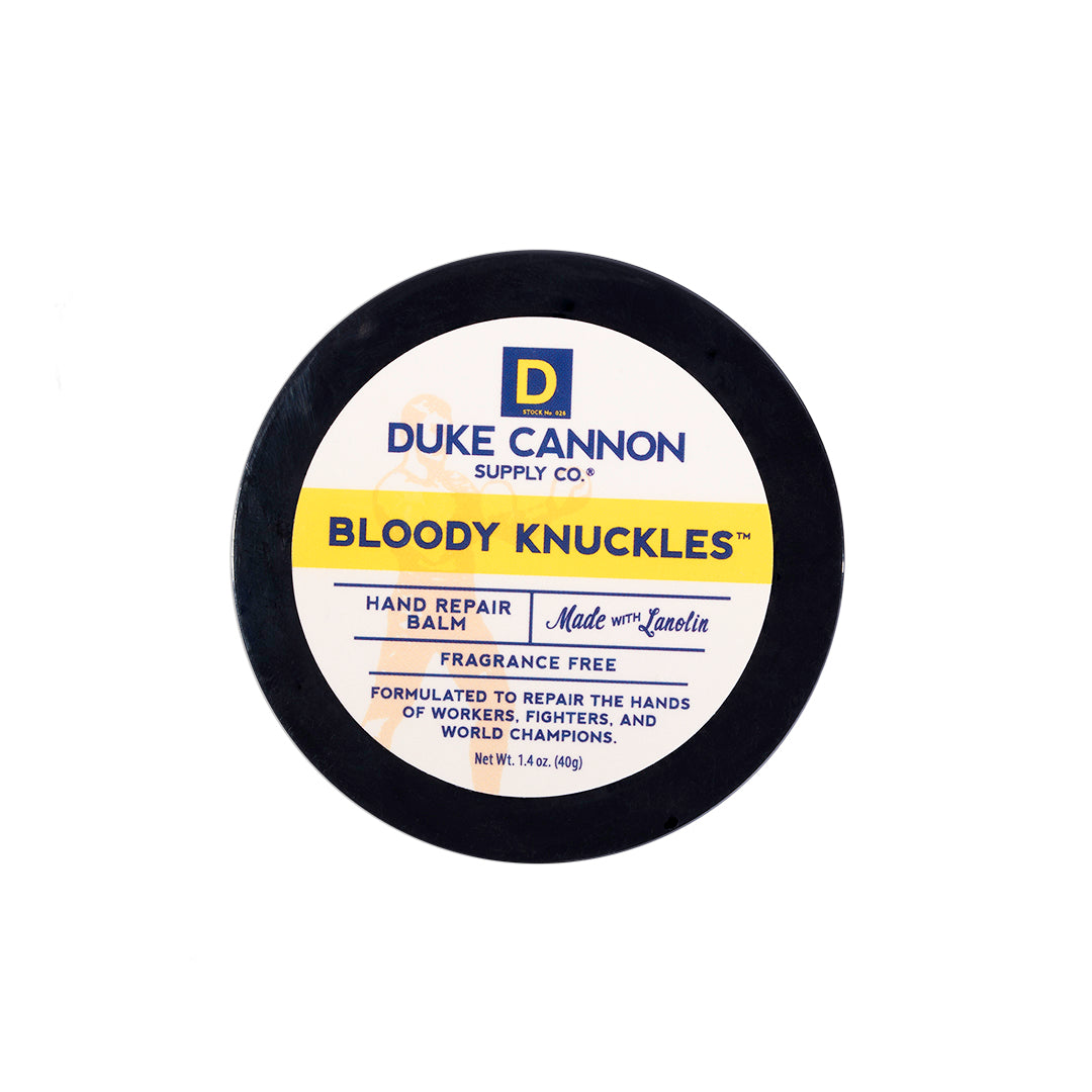 Duke Cannon Bloody Knuckles Hand Balm for Dry Cracked Skin – Moisturizing Hand Cream for Men – Ideal for Outdoor Work, Cold Weather & Tough Jobs
