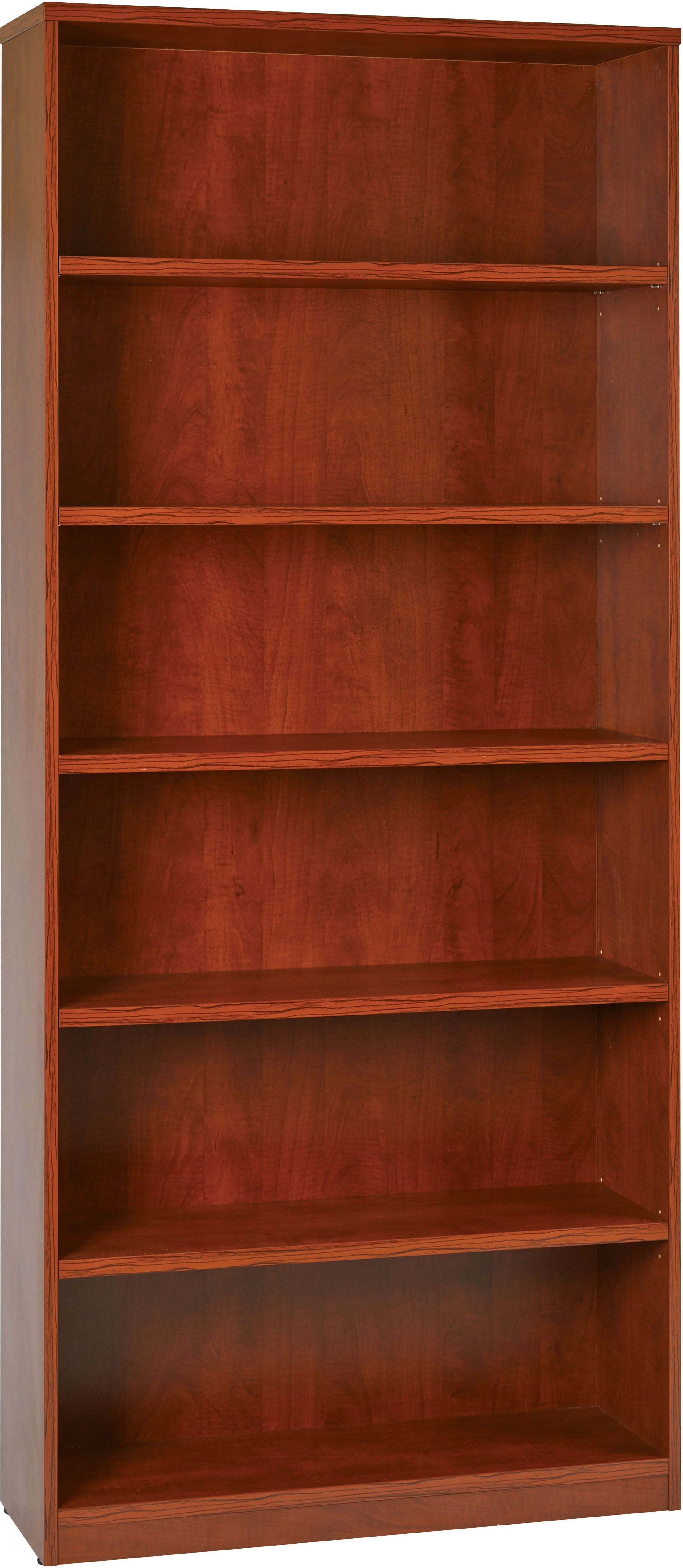 Office Star 6-Shelf Bookcase with 1-Inch Thick Shelves [LBC361284] - Perfect for Home Office, Living Room & Library Storage