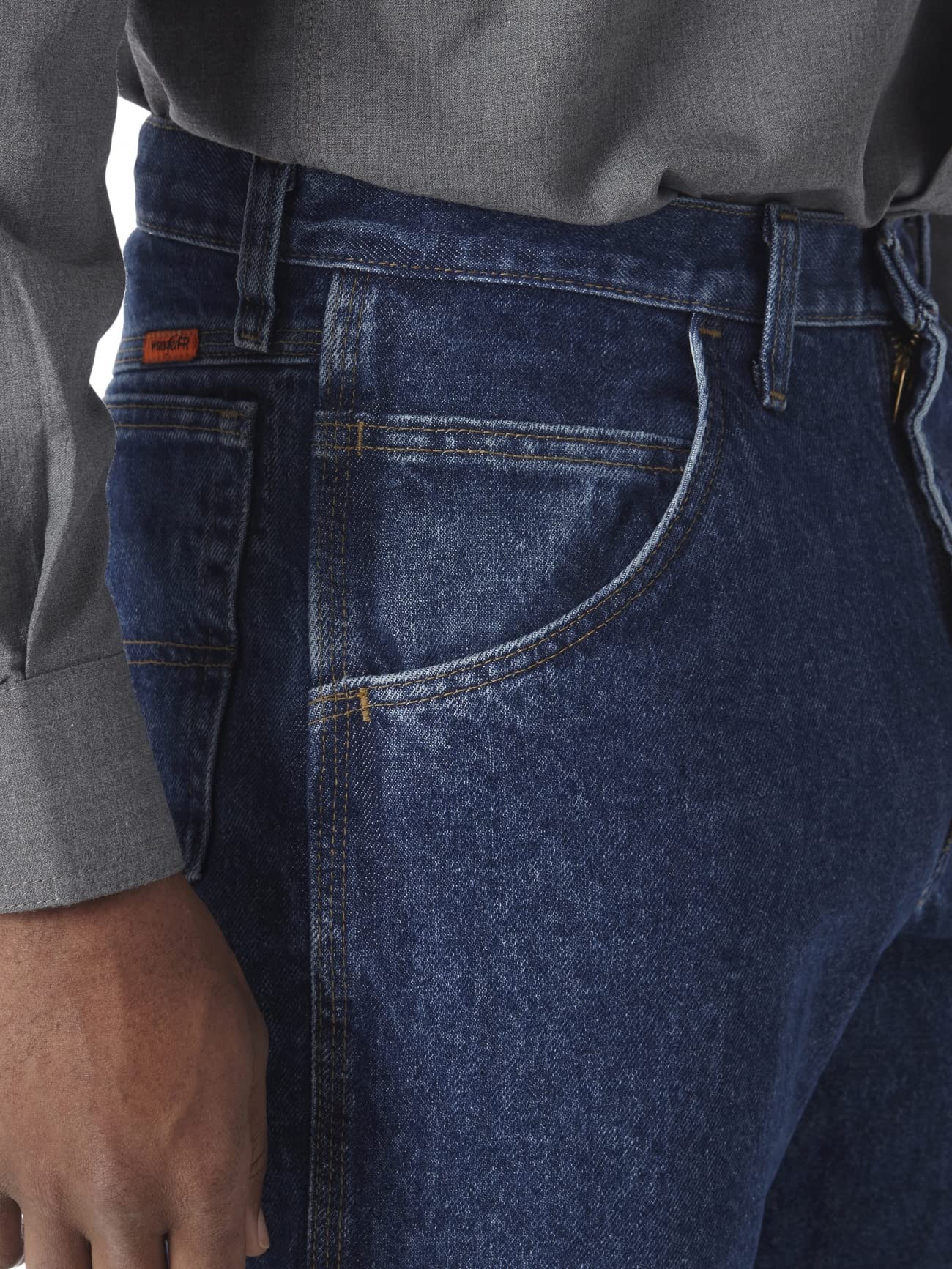 Wrangler Men's Riggs Workwear Flame Resistant Relaxed Fit Jeans - Durable & Comfortable for Construction, Oilfield & Outdoor Jobs